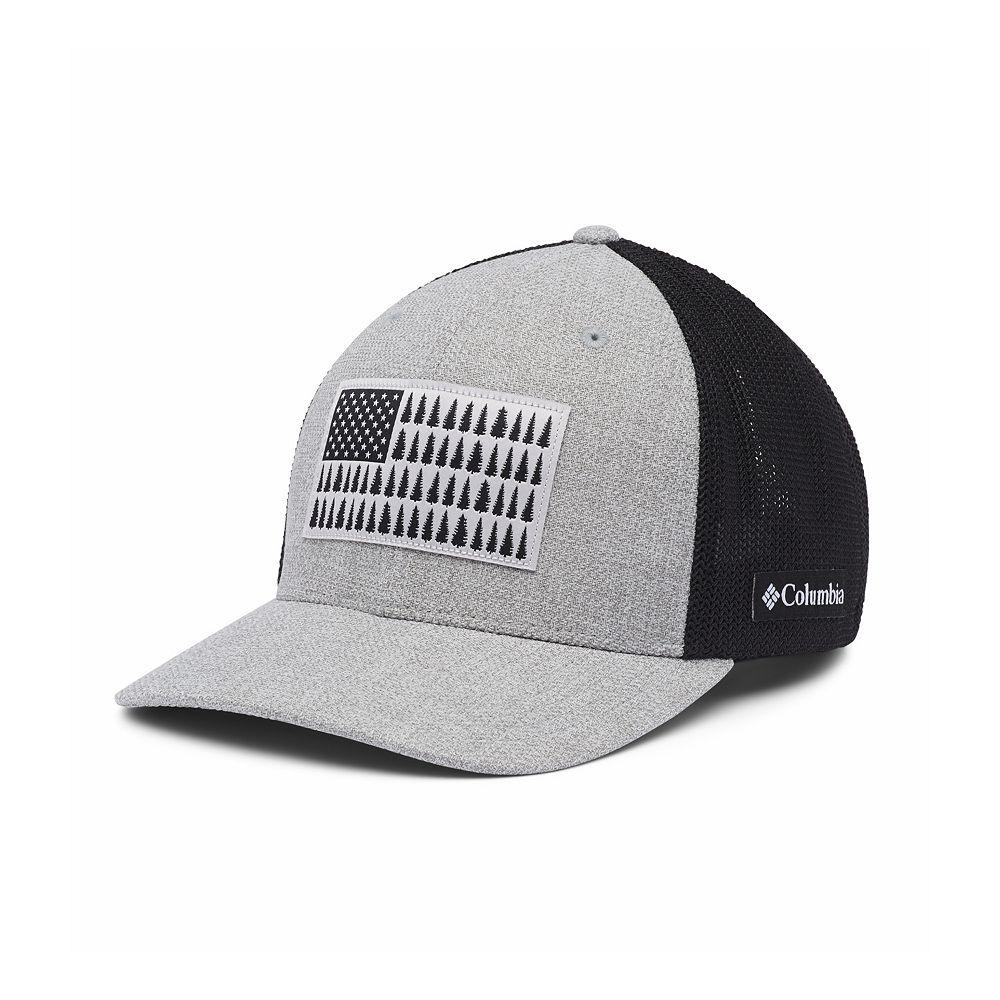 Men's Columbia FlexFit Mesh Tree Flag Fitted Cap,  Product Image