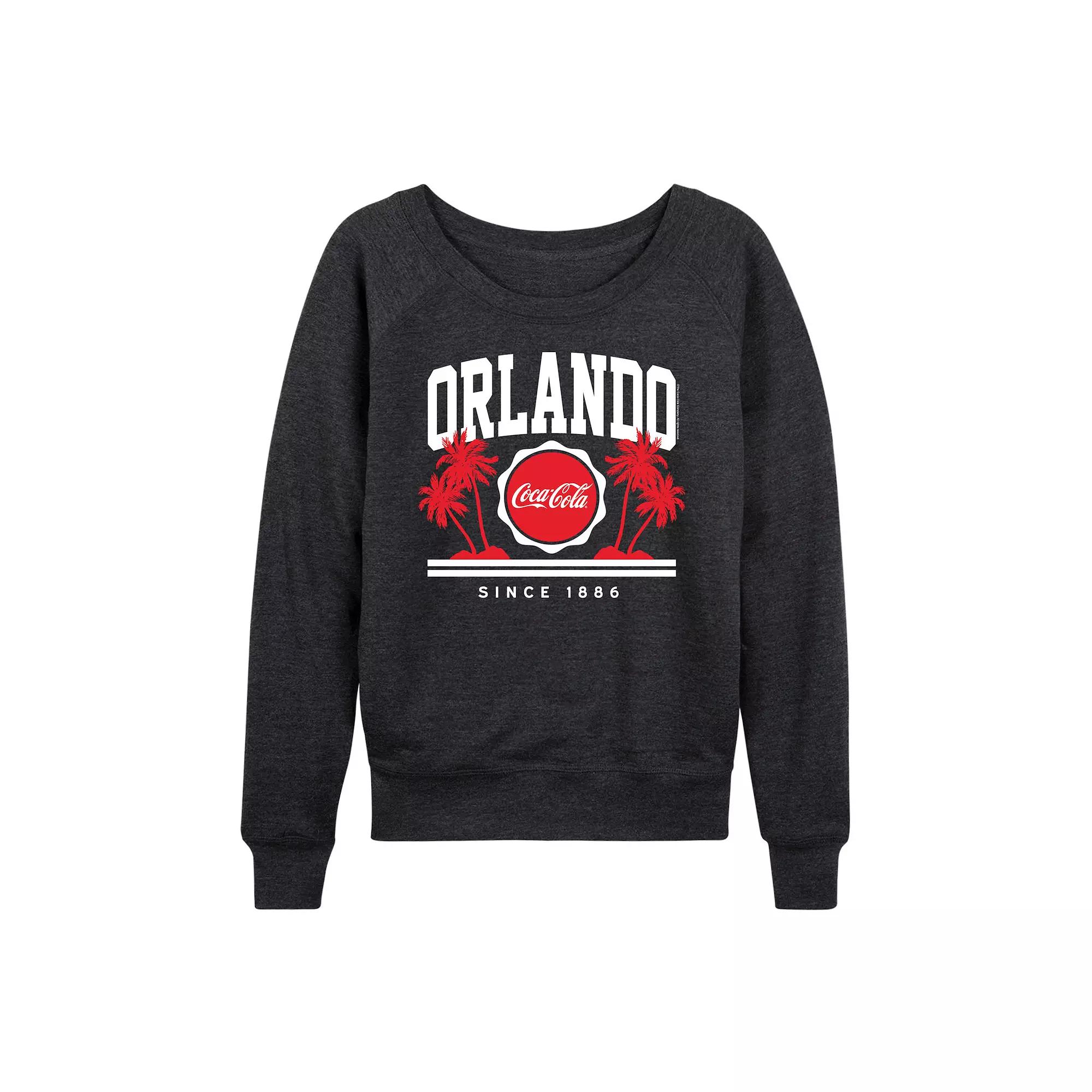 Women's Coca-Cola Orlando French Terry Long Sleeve Tee, Girl's,  Product Image