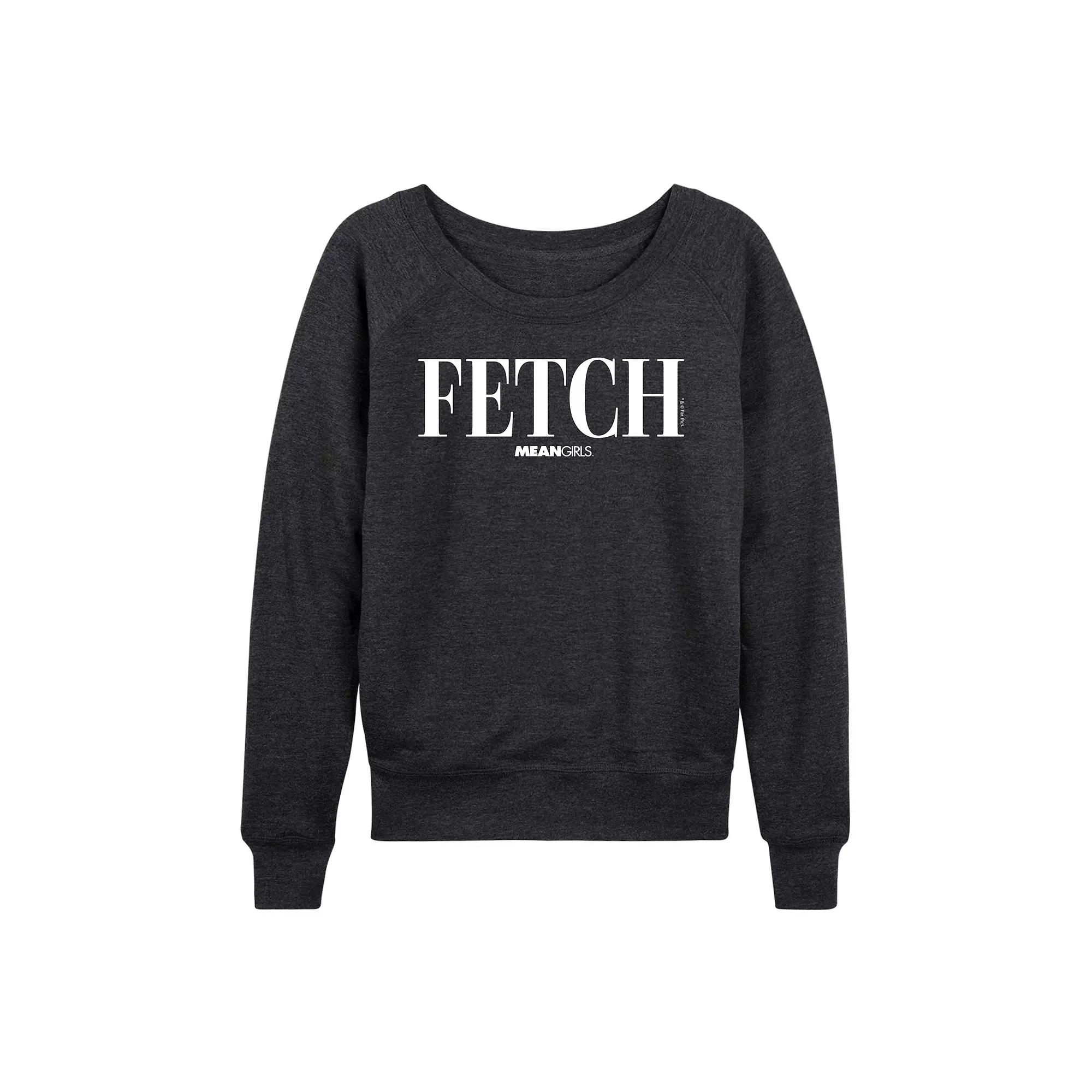 Women's Mean Girls Fetch French Terry Long Sleeve Tee,  Product Image