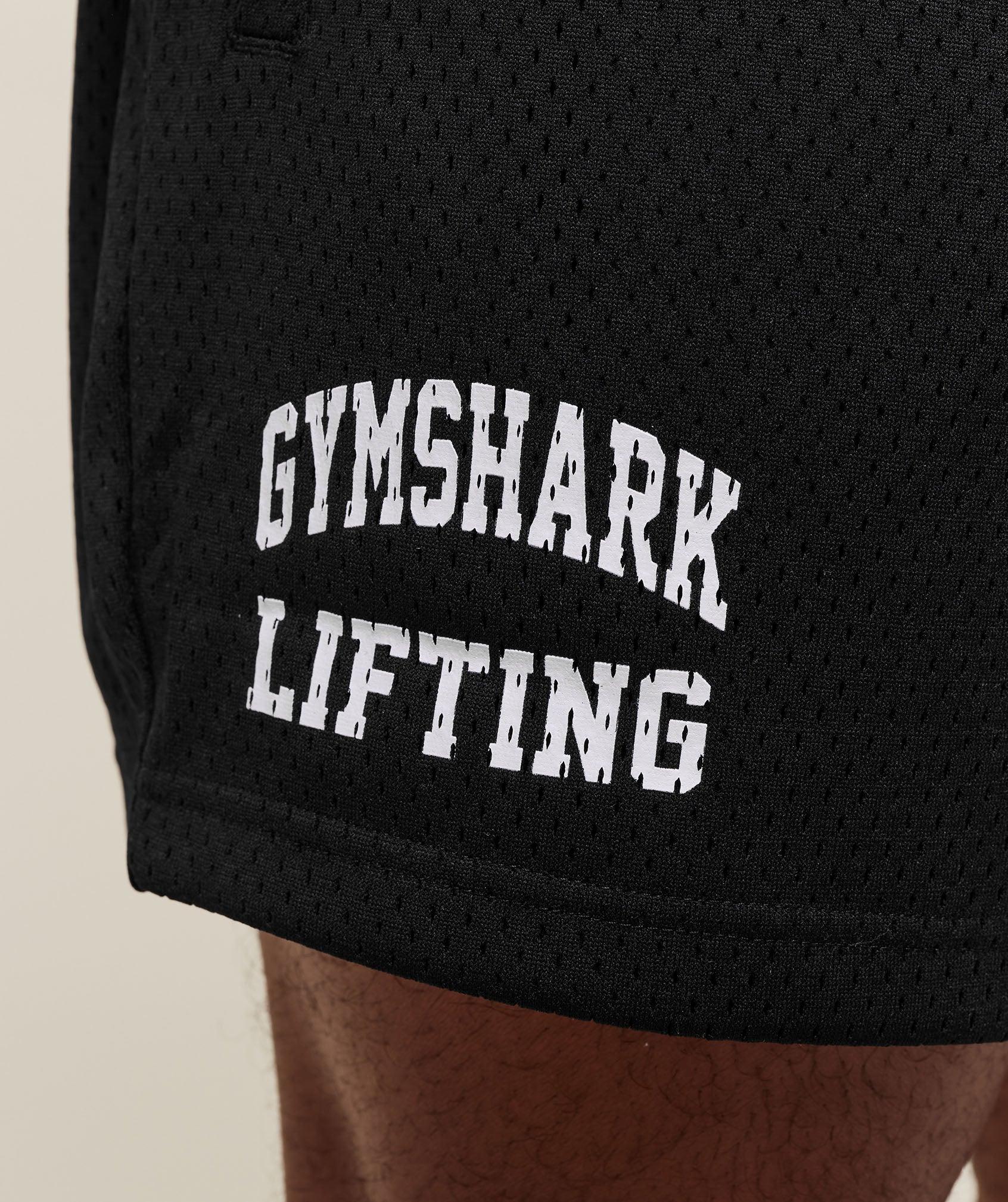 Gymshark Lifting Mesh 5" Shorts - Black Male Product Image