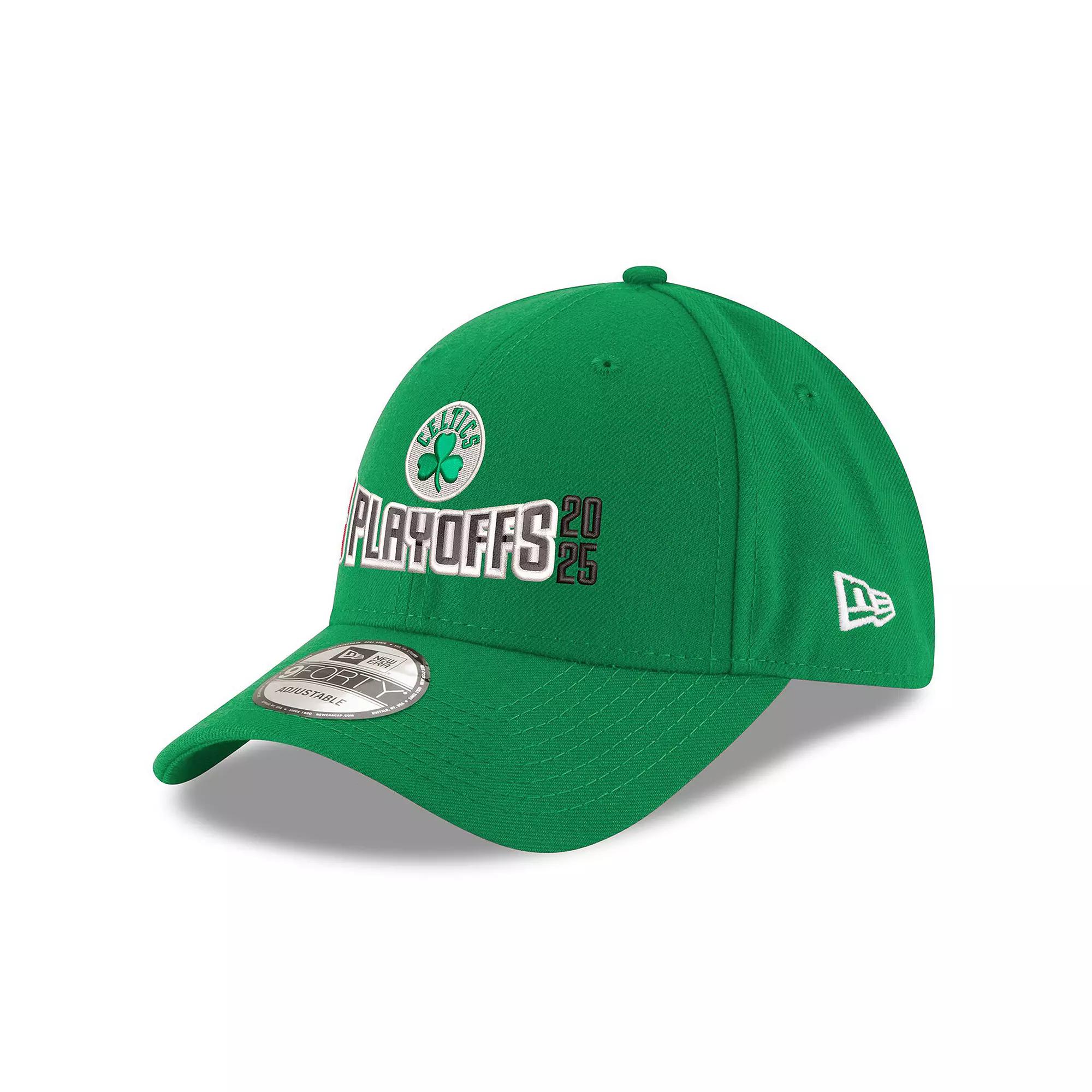 Men's New Era  Kelly Green Boston Celtics 2025 NBA Playoffs 9FORTY Adjustable Hat Product Image