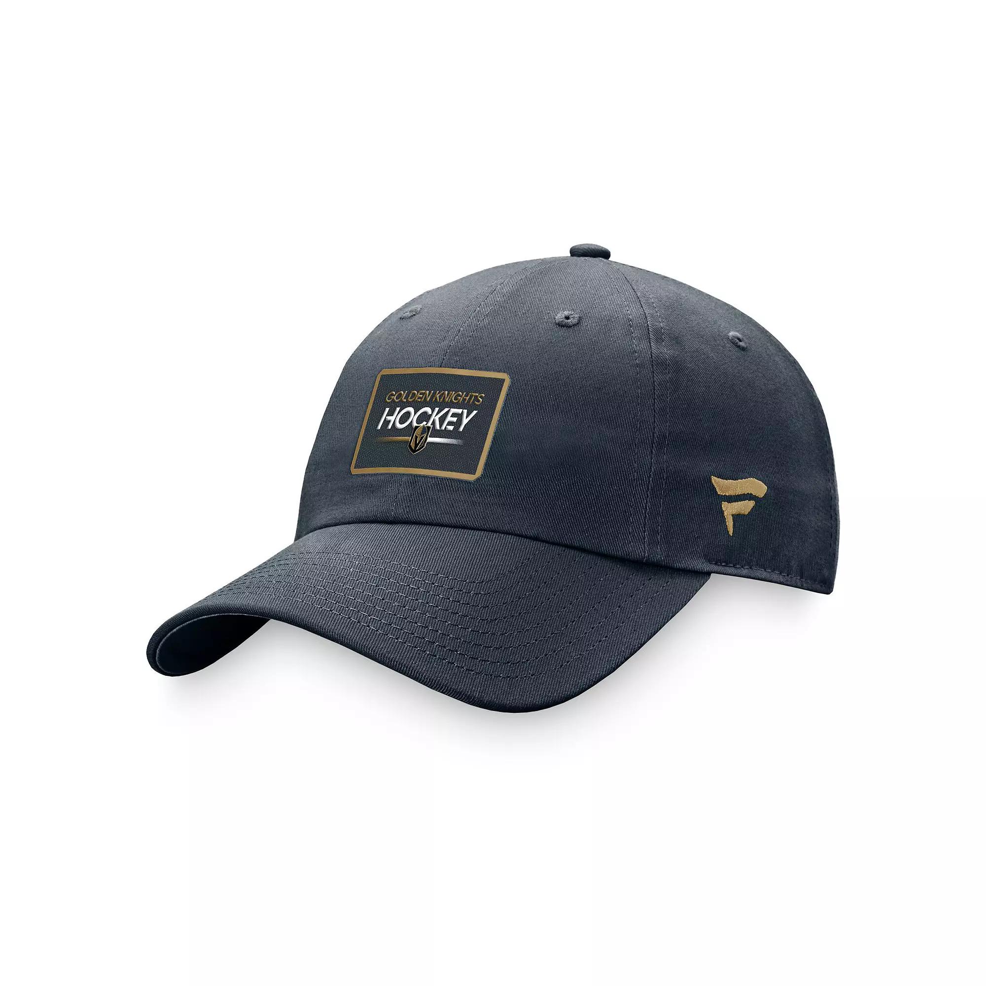 Women's Fanatics Branded Charcoal Vegas Golden Knights Authentic Pro Rink Adjustable Hat, Lvk Charco Product Image