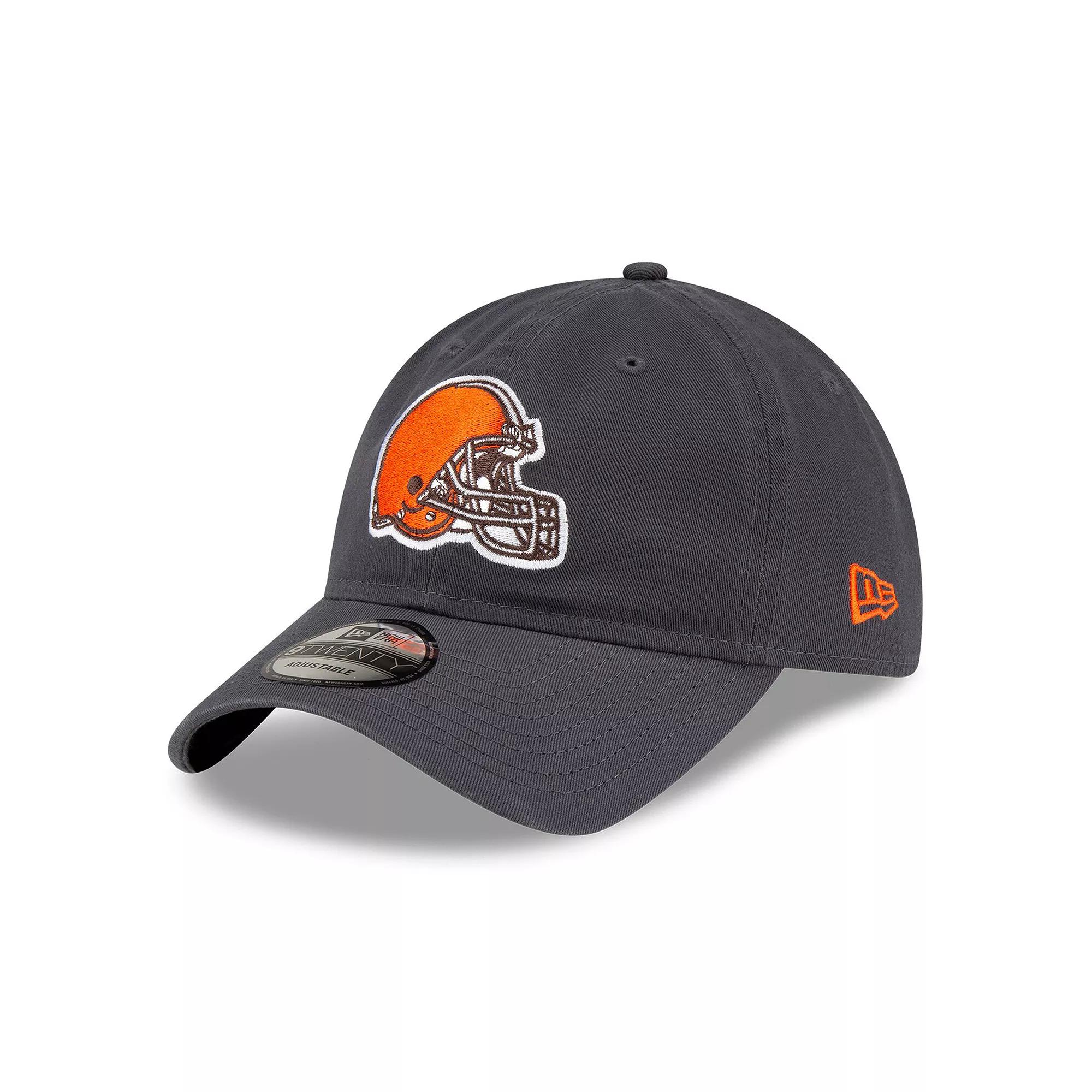 Men's New Era Graphite Cleveland Browns Core Classic Graph 9TWENTY Adjustable Hat, Dark G Product Image