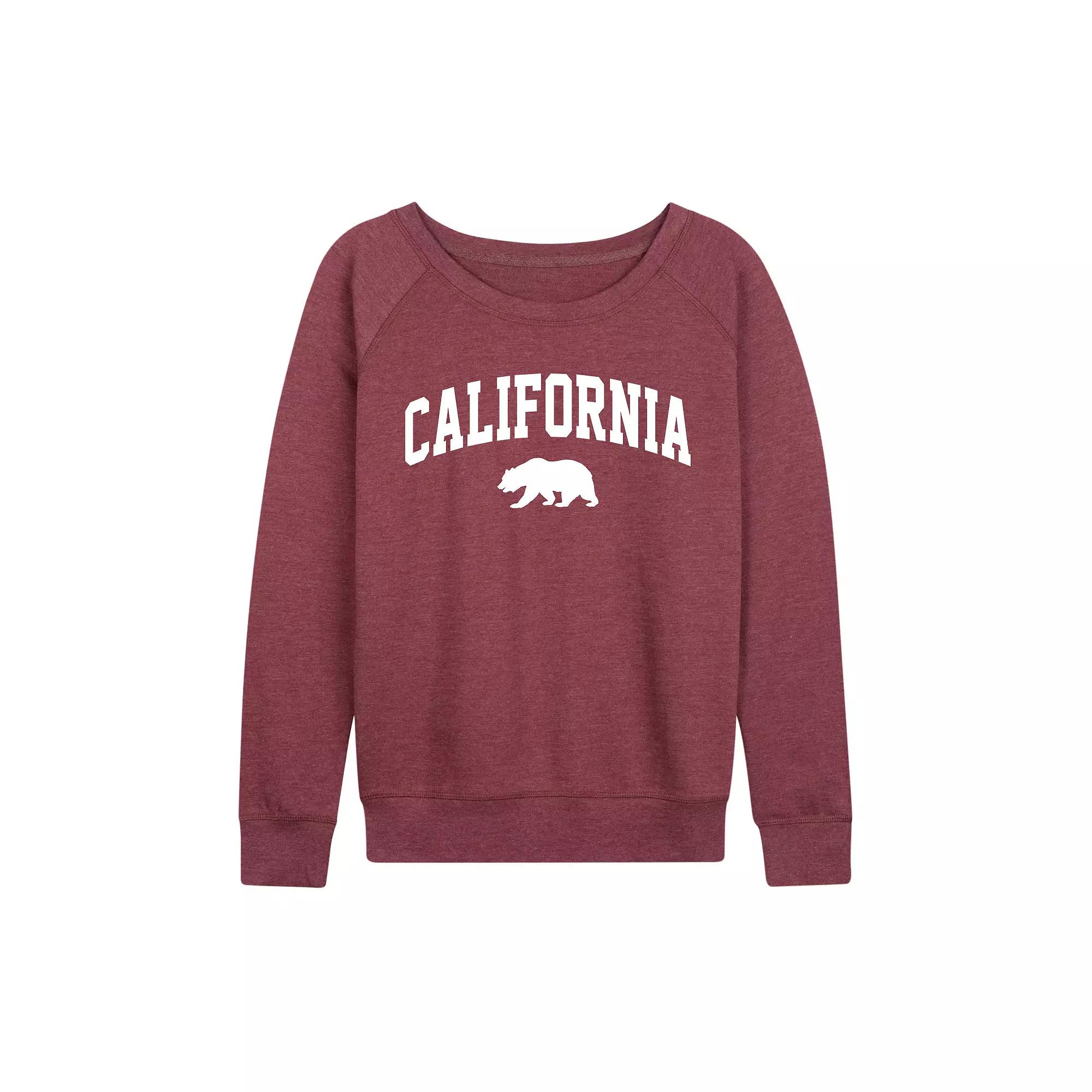 Women's Collegiate California French Terry Long Sleeve Tee, Girl's,  Product Image