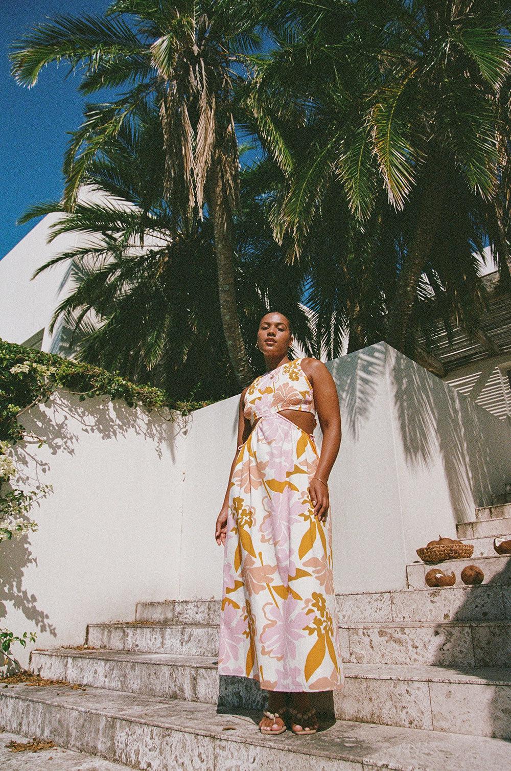 Astley Dress - Hibiscus Product Image