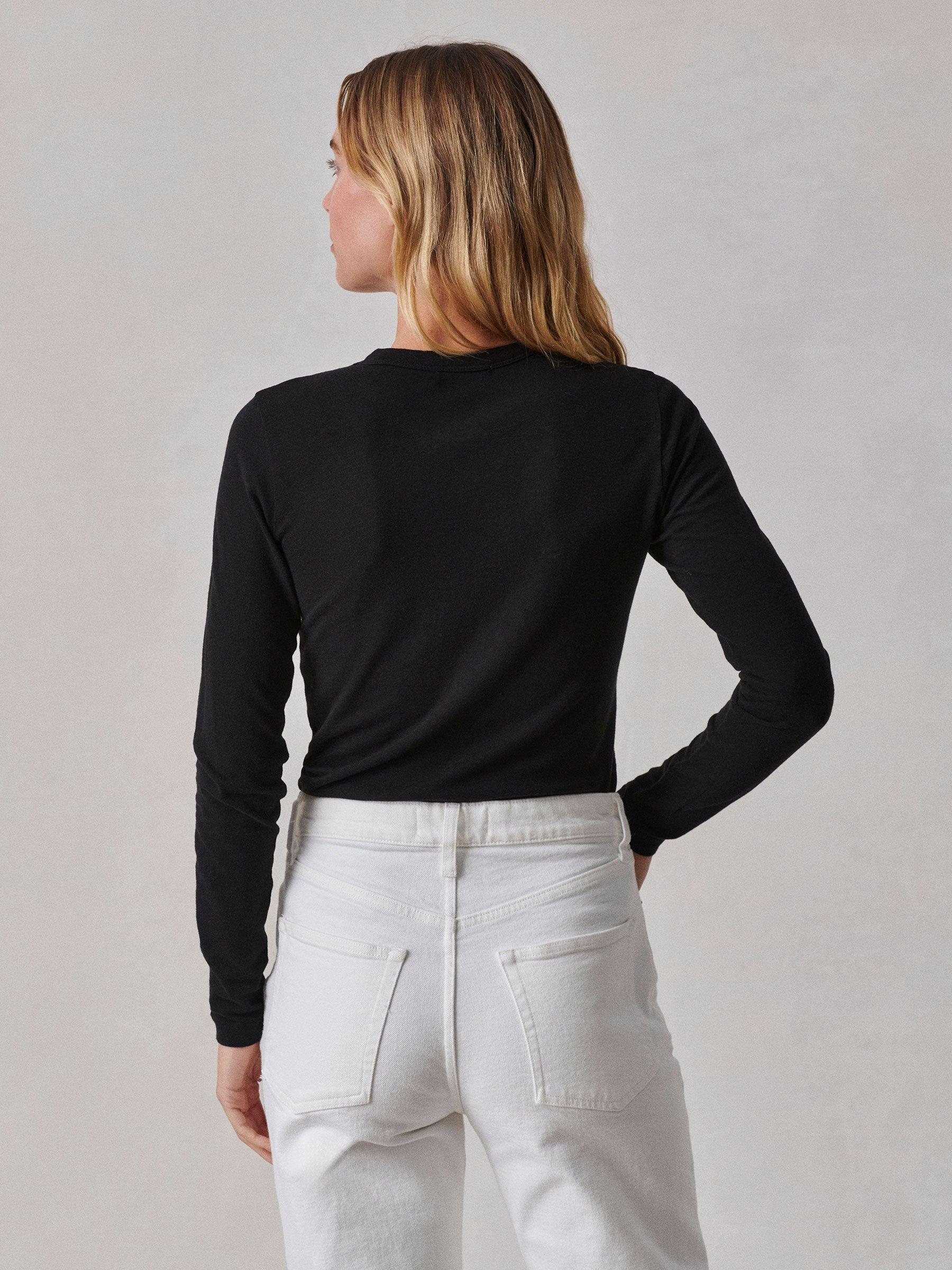 Black Cloud Jersey L/S Slim Crew Product Image