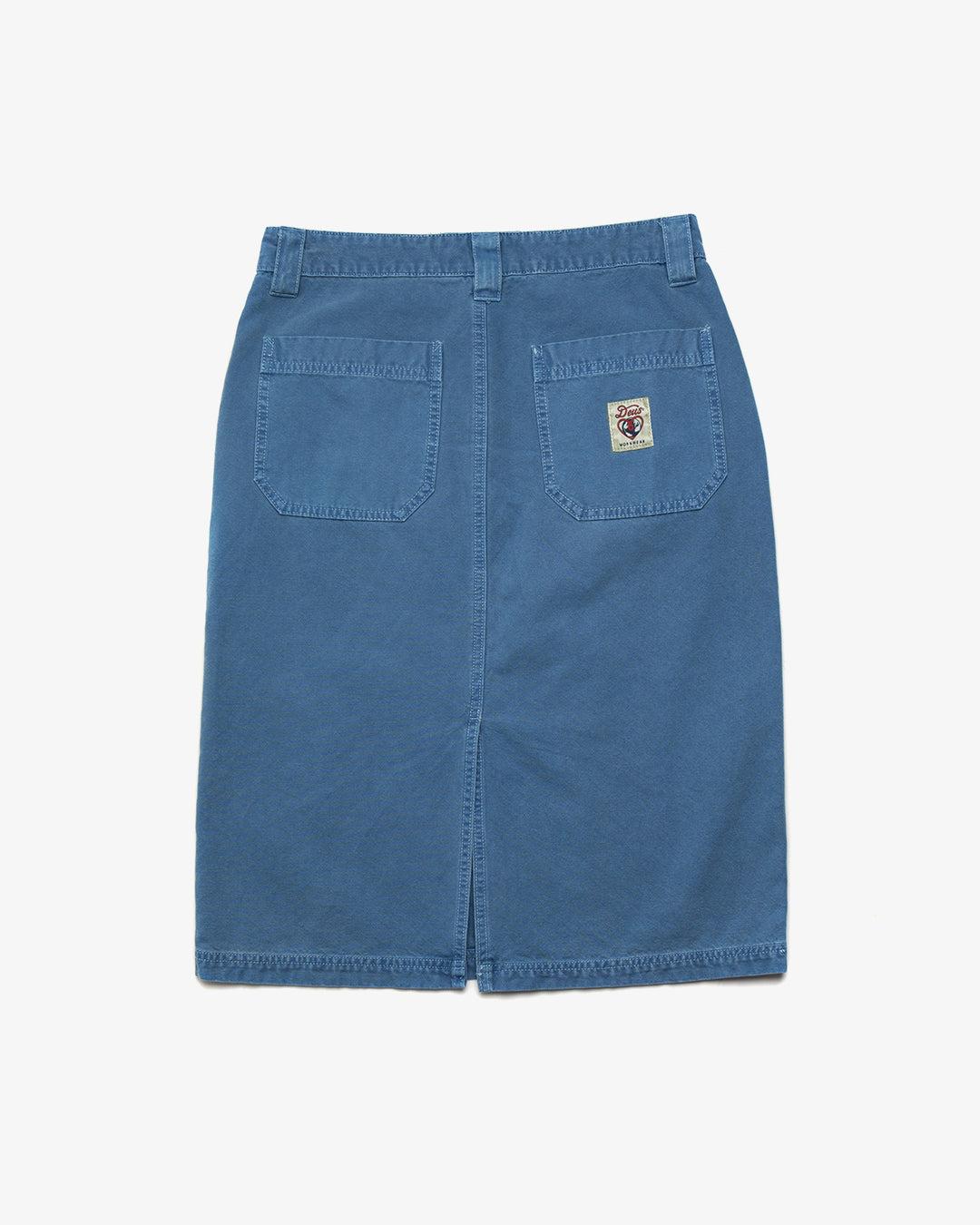 Canvas Irene Skirt - Overdyed Light Indigo Product Image