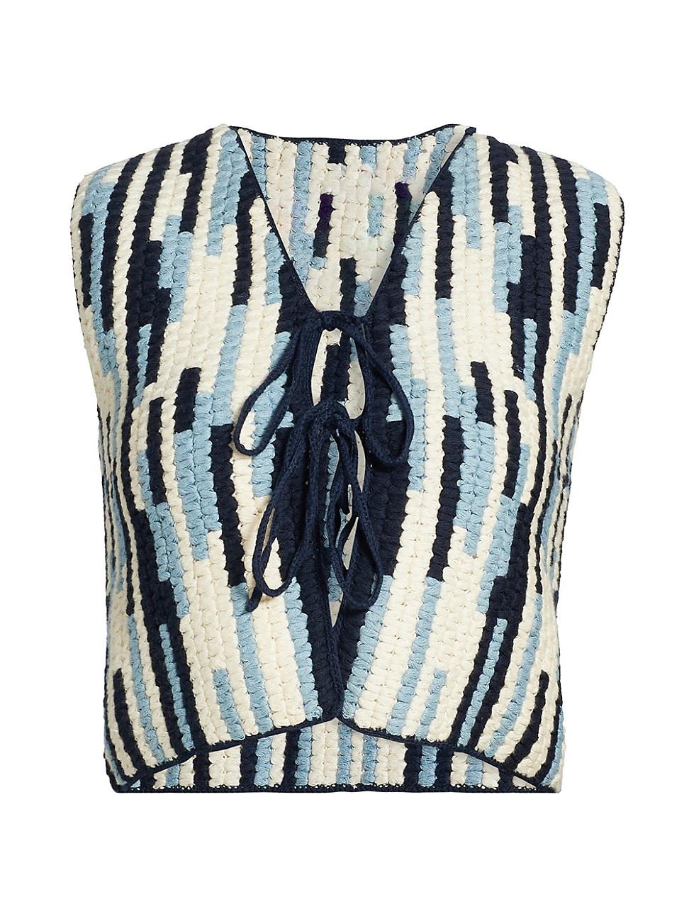 Womens Spondylus Anadara Crochet Vest Product Image