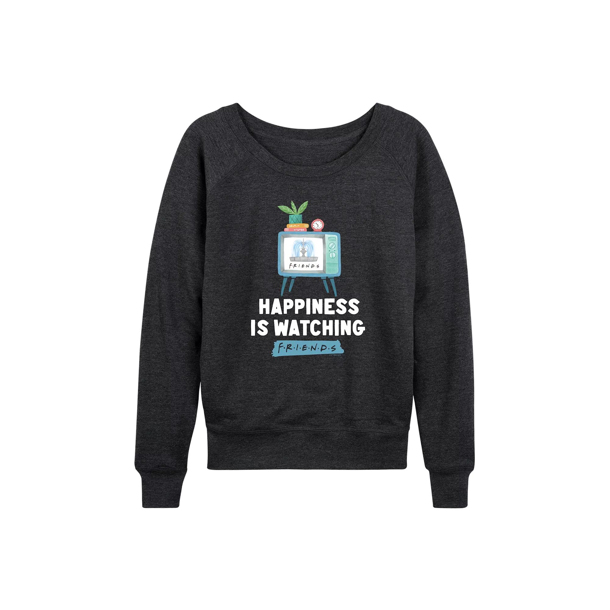 Women's Friends Watching Friends French Terry Long Sleeve Tee,  Product Image