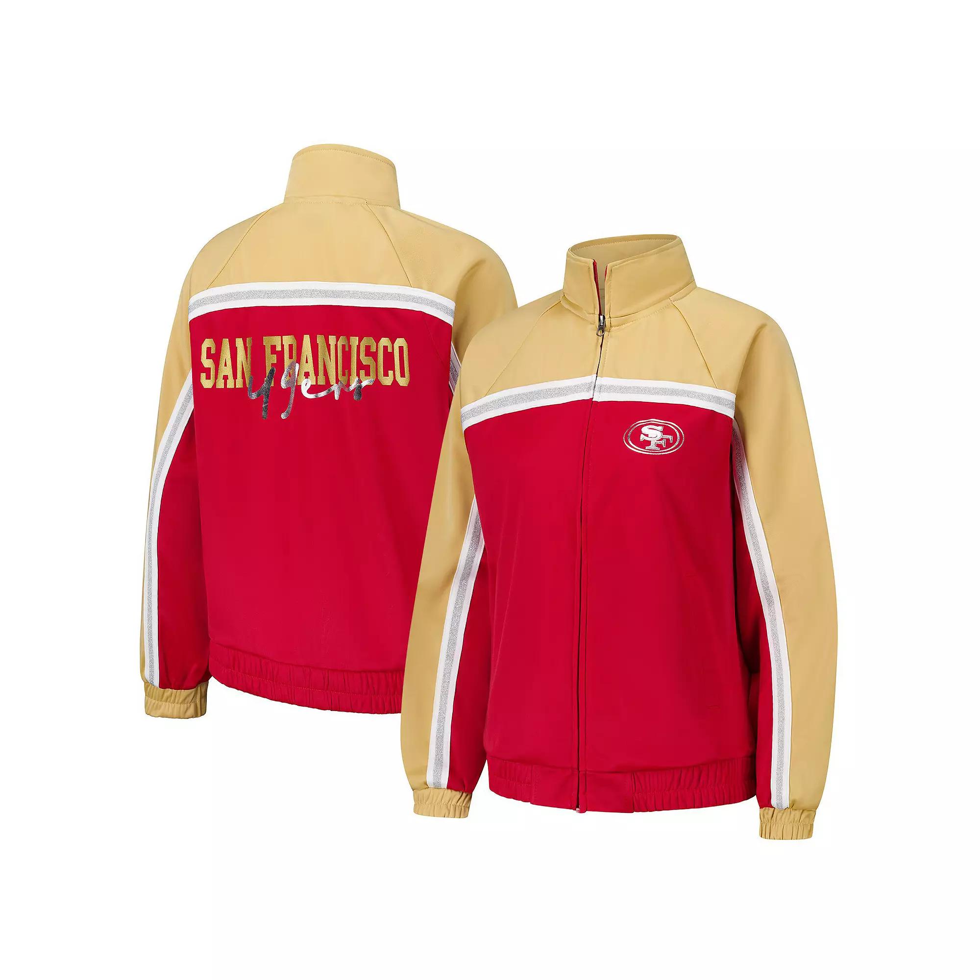 Women's G-III 4Her by Carl Banks Scarlet San Francisco 49ers Post Game Full-Zip Track Jacket,  Product Image