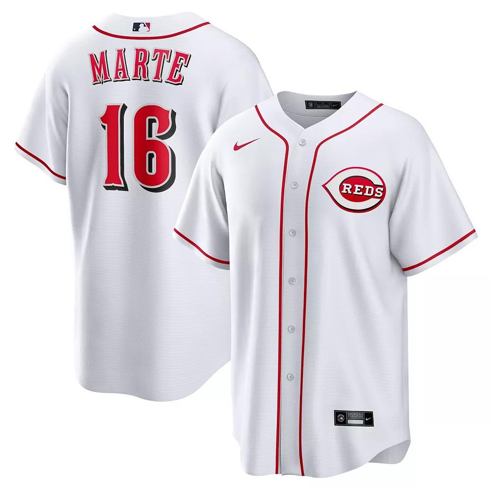 Men's Nike Noelvi Marte White Cincinnati Reds Home Replica Jersey,  Product Image