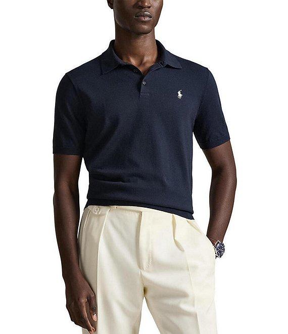 Polo Ralph Lauren Cotton Polo-Collar Sweater Product Image