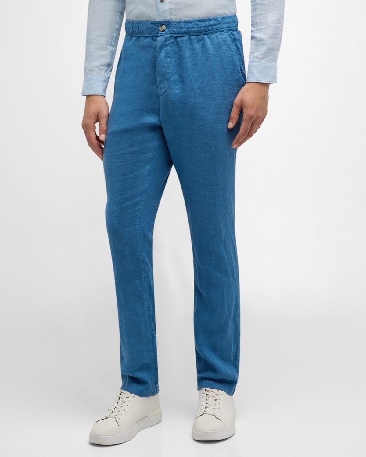Mens Amalfi Linen Slim Fit Pants Product Image