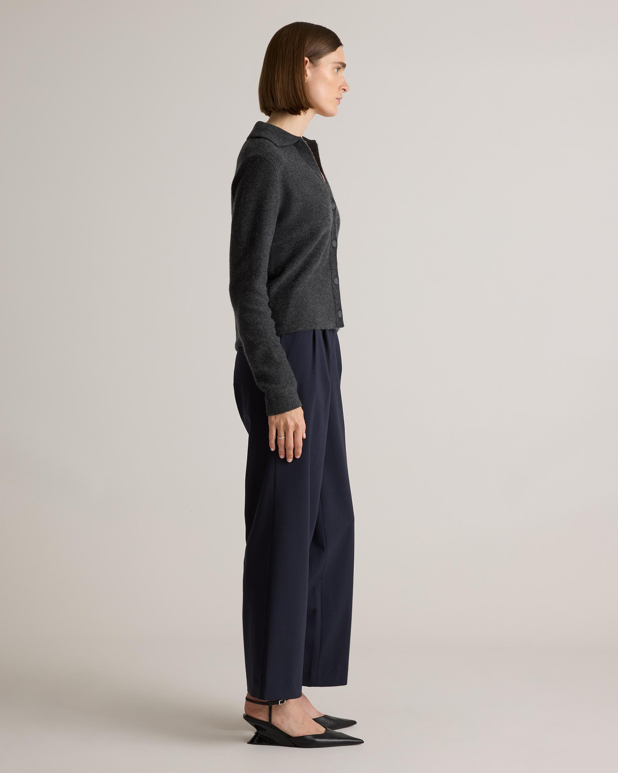 Quince | Women's Mongolian Cashmere Collared Cardigan Sweater Size XL Product Image