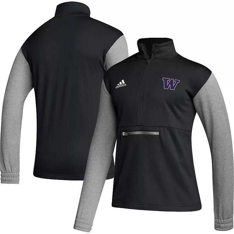 Men's adidas Black Texas A&M Aggies Team Issue AEROREADY Quarter-Zip Jacket,  Product Image