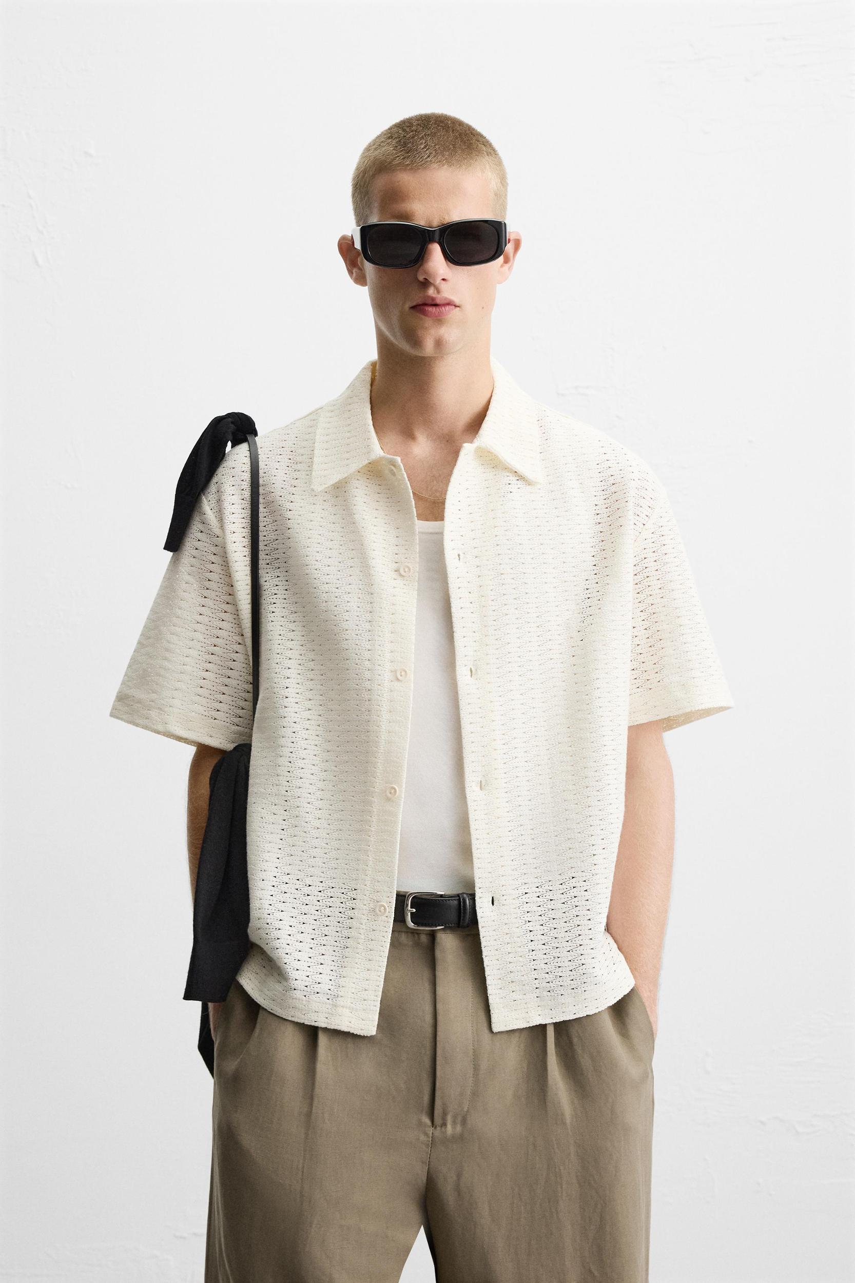 GEOMETRIC JACQUARD SHIRT Product Image
