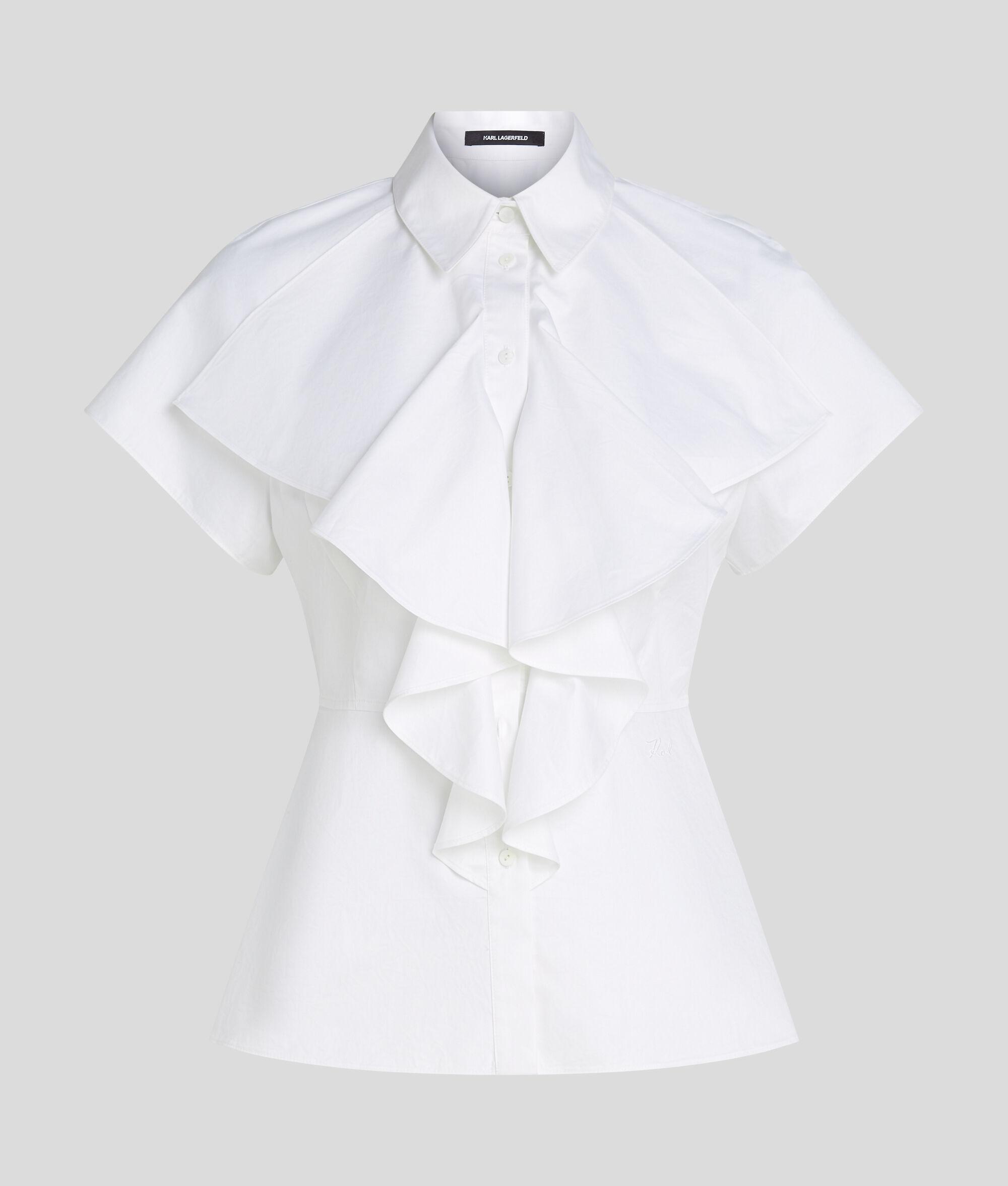 SHORT-SLEEVED RUFFLE SHIRT Product Image