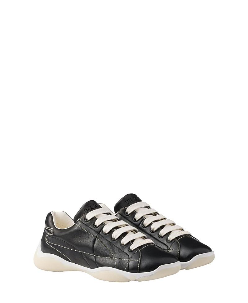 Prada Womens Nappa Leather Sneakers Product Image