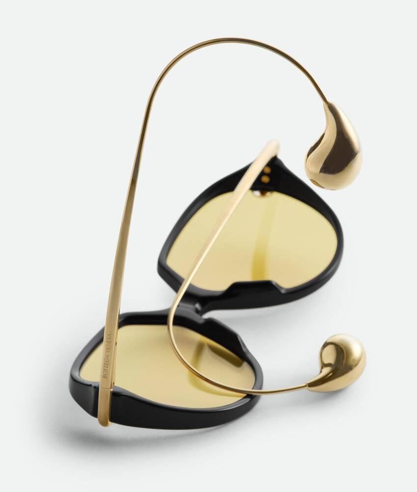 Drop Squared Sunglasses in Black/yellow Product Image