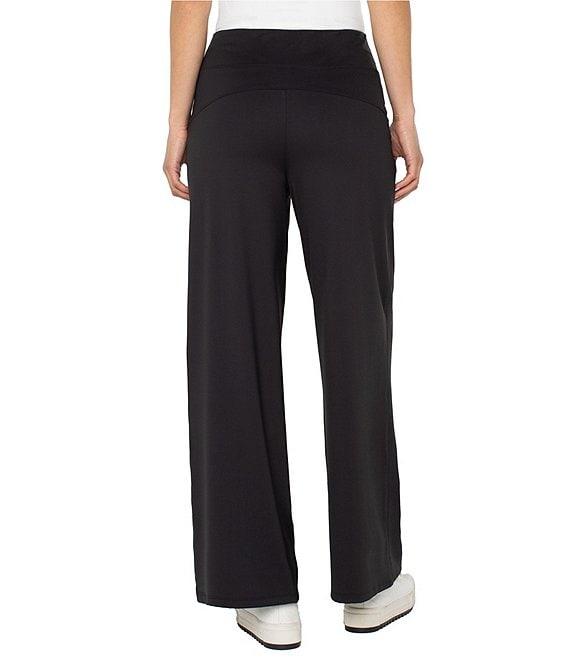 Liverpool Los Angeles Tech Knit Wide Leg Mid Rise Pants Product Image