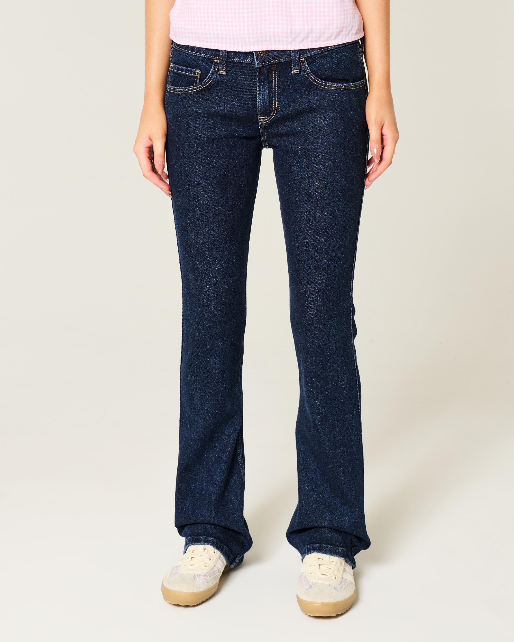 Low-Rise Dark Wash Boot Jeans Product Image