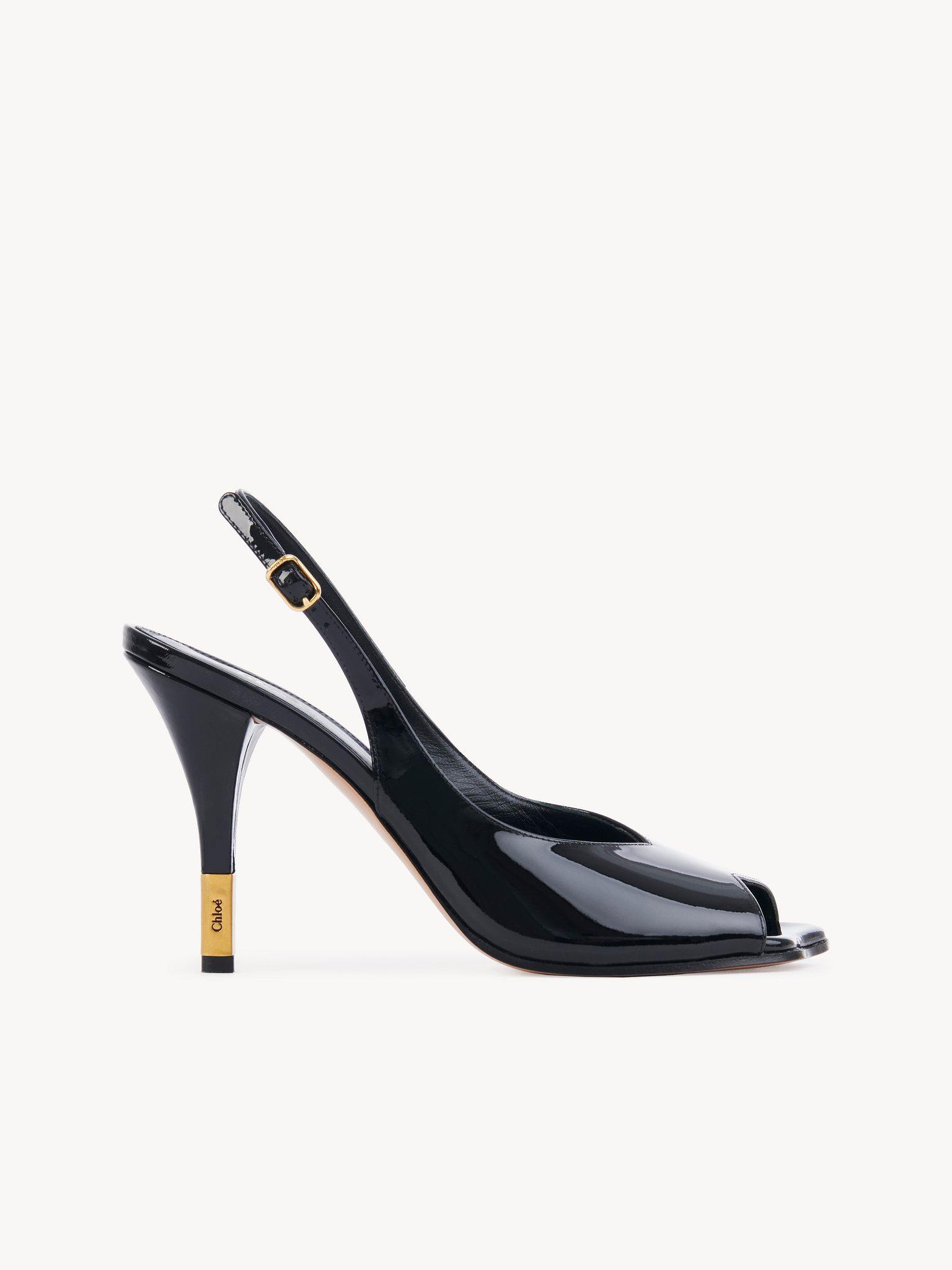 Heeled Flower Sandal Product Image