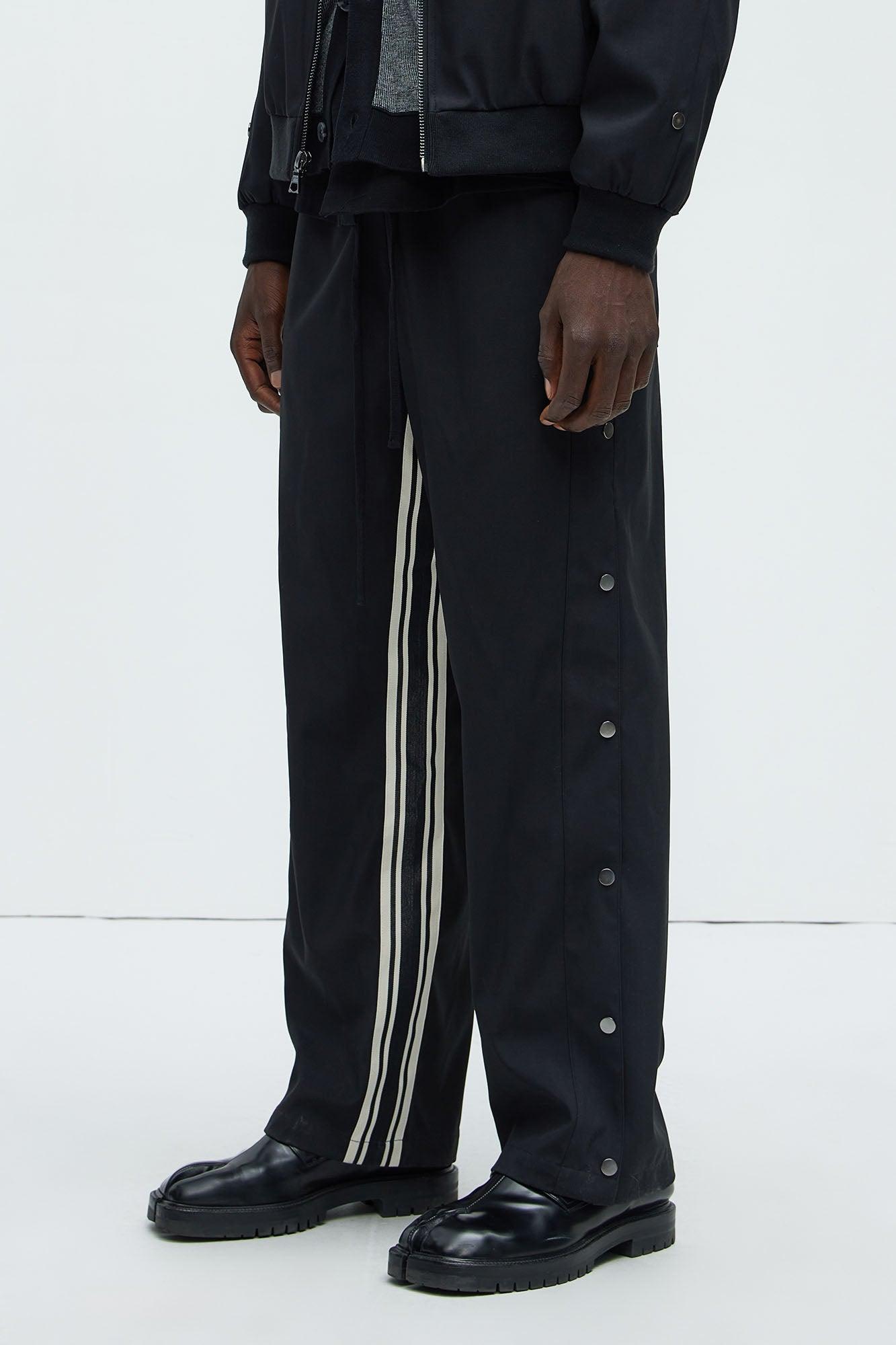 Standout Striped Track Pants - Black Product Image