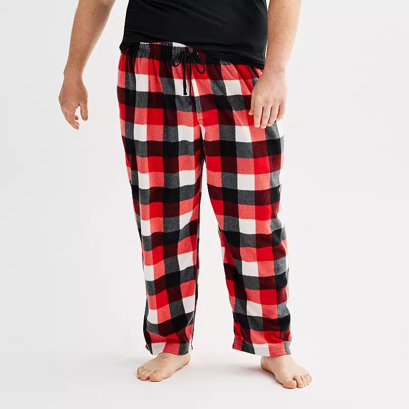 Big & Tall Sonoma Goods For Life® Microfleece Pajama Pants, Men's,  Product Image