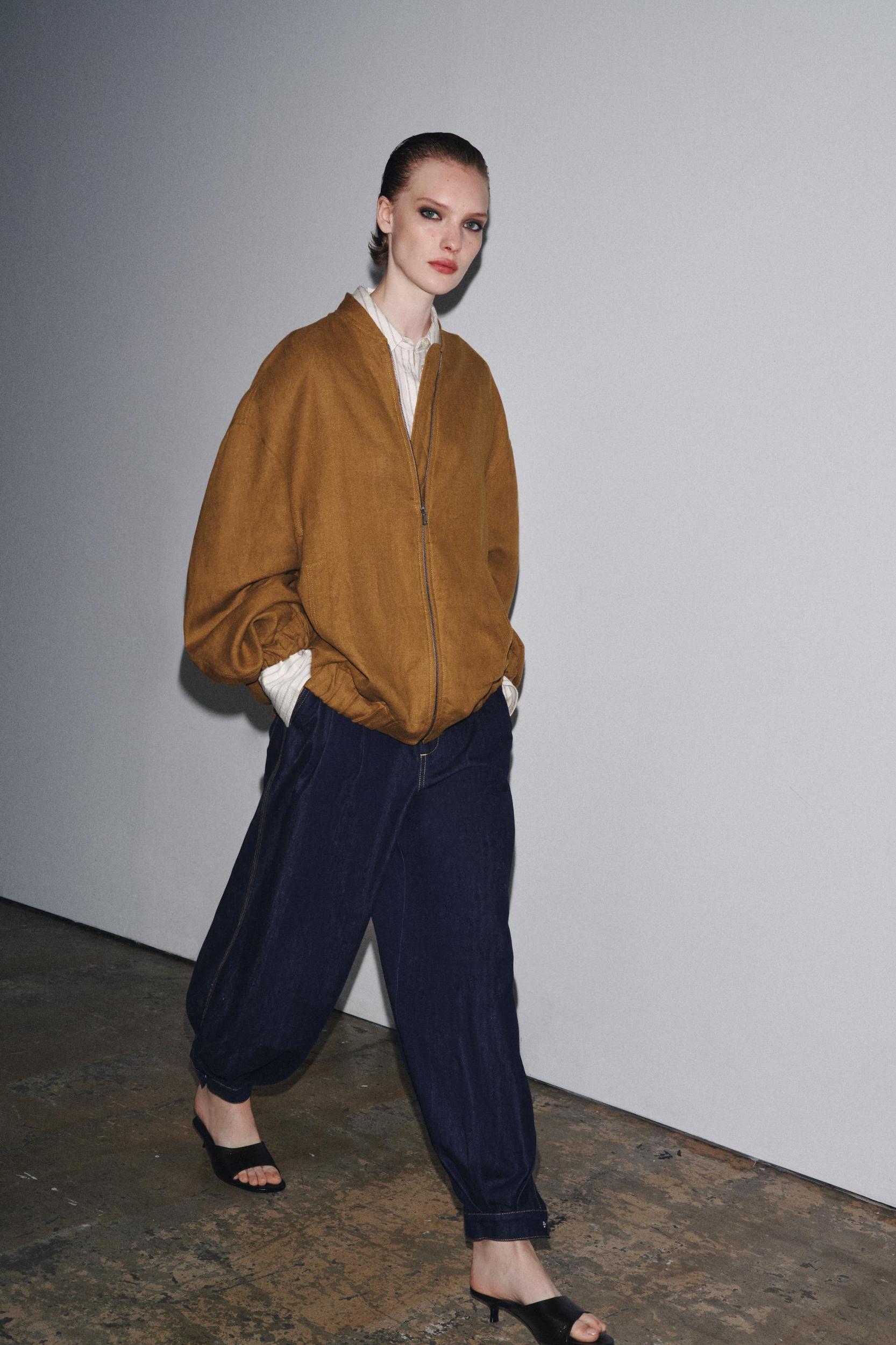 ZW COLLECTION OVERSIZED LINEN JACKET Product Image