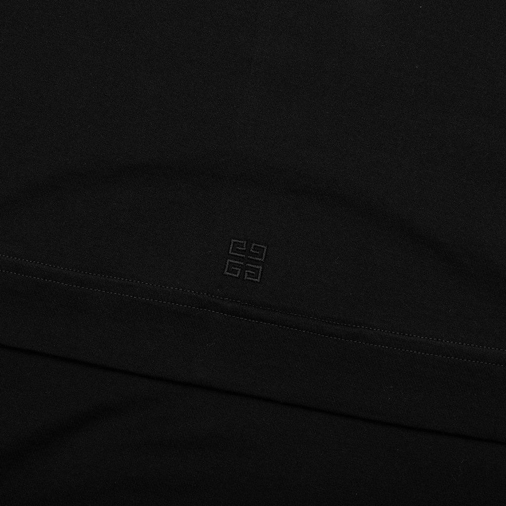 Embroidered Floral Logo Standard - Black Male Product Image