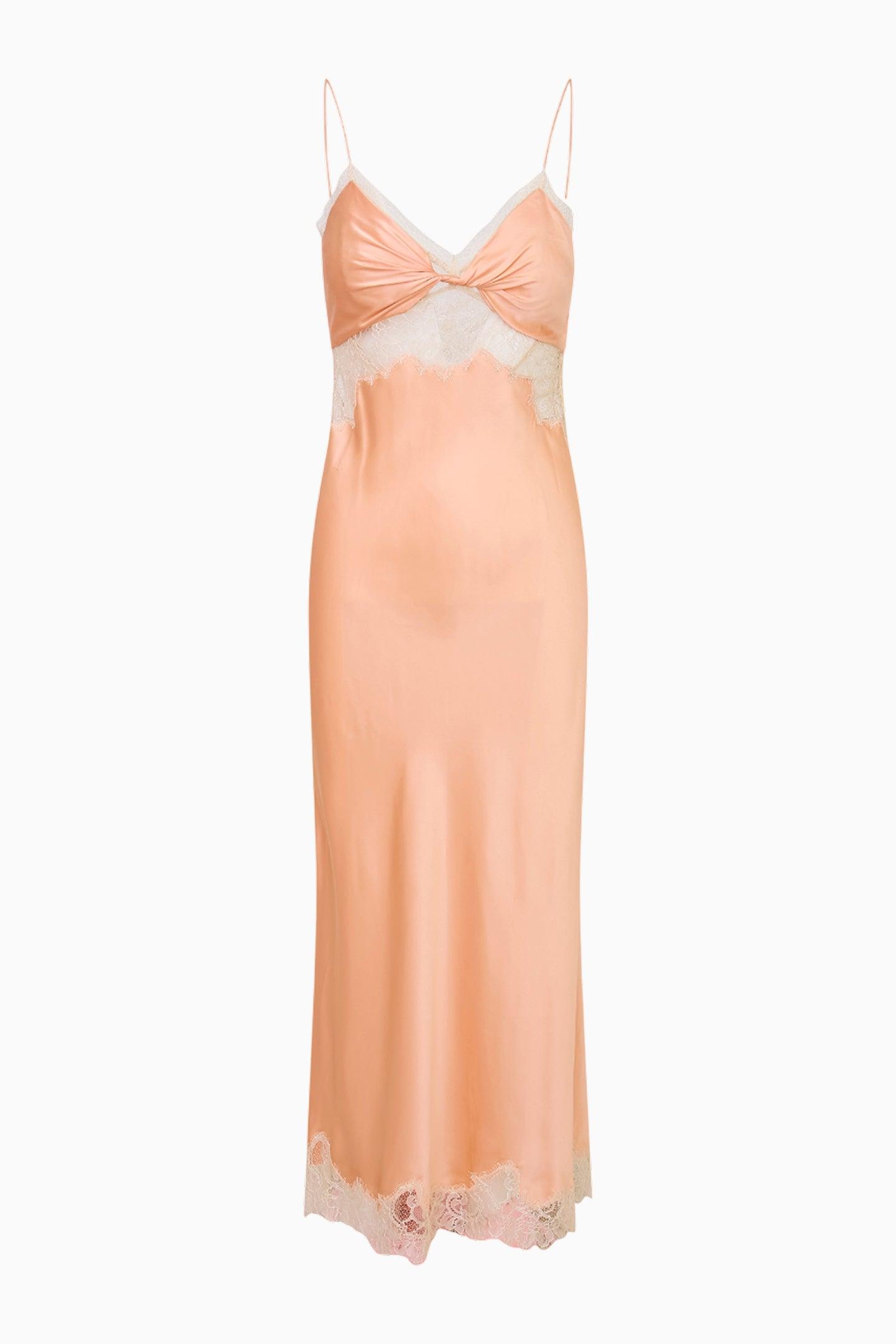 Orianna Silk-Blend Maxi Slip Dress Product Image
