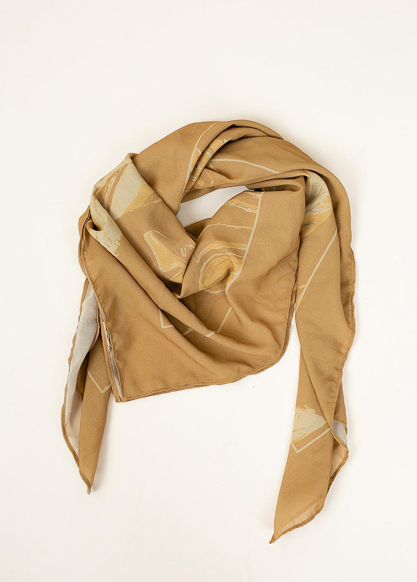 Chels Scarf in Honey Palm Female Product Image
