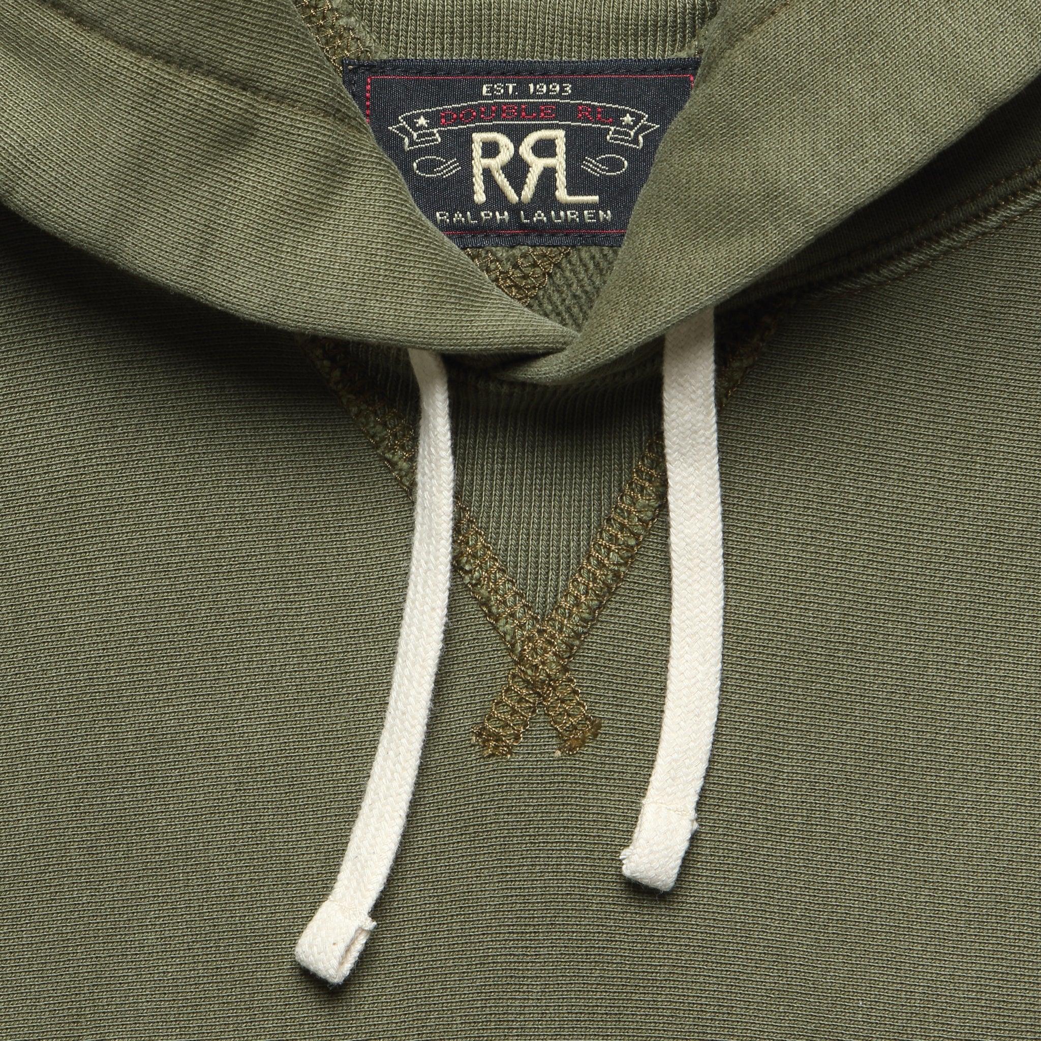 Overdyed Fleece Hoodie - Olive Product Image