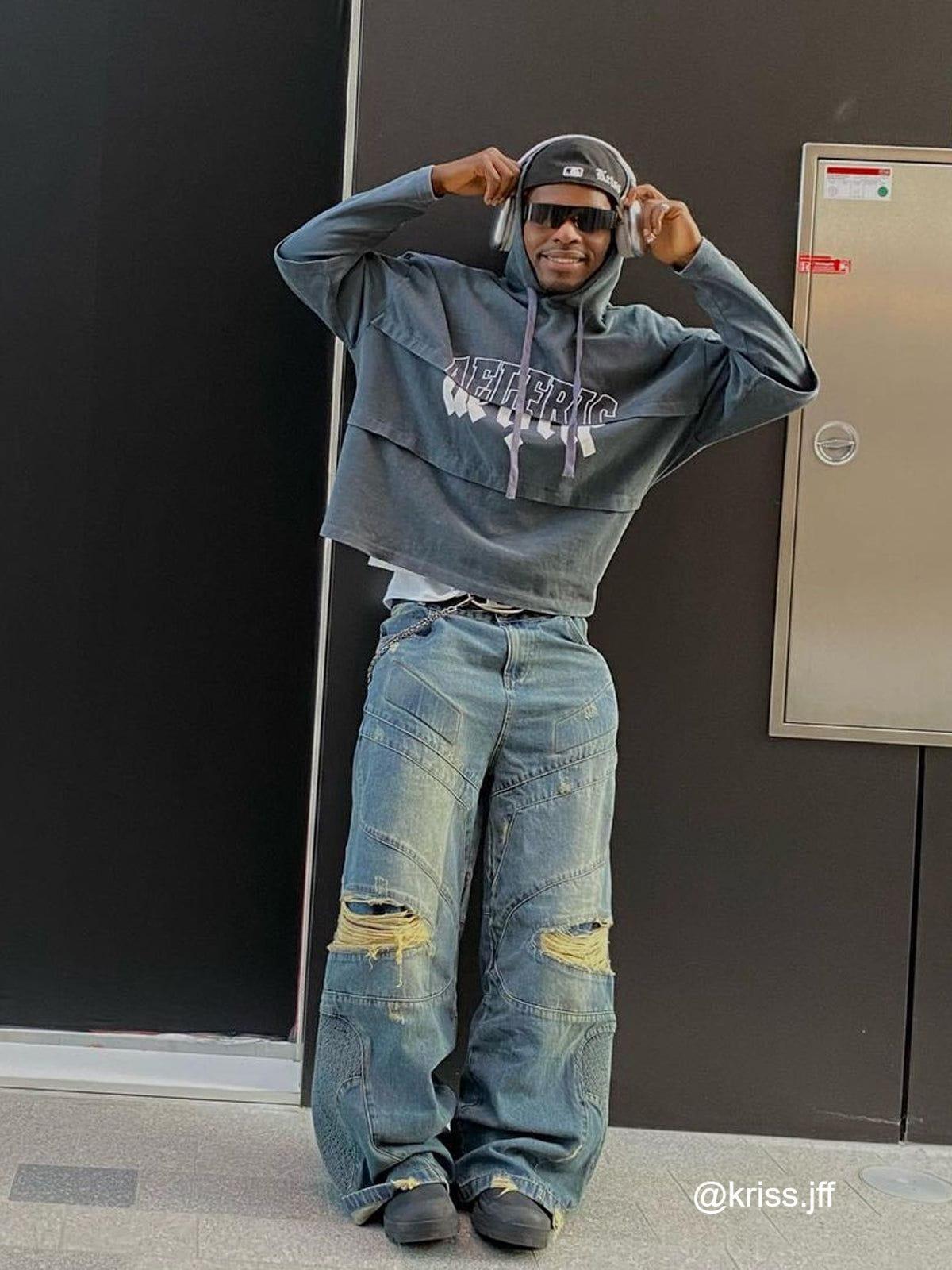 City of Love Vintage Patchwork Hoodie Product Image