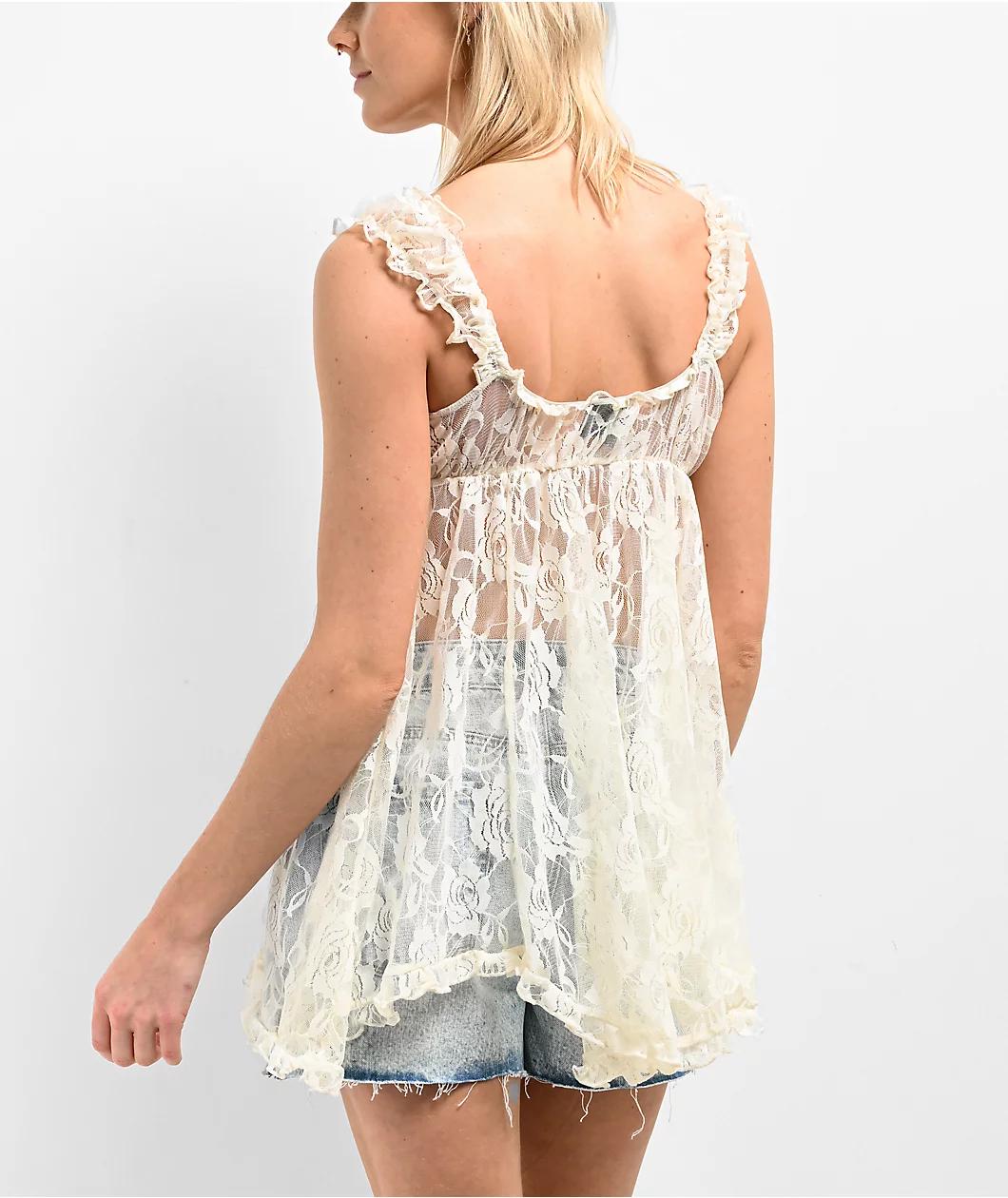 Spicychix Ivory Lace Dress Product Image