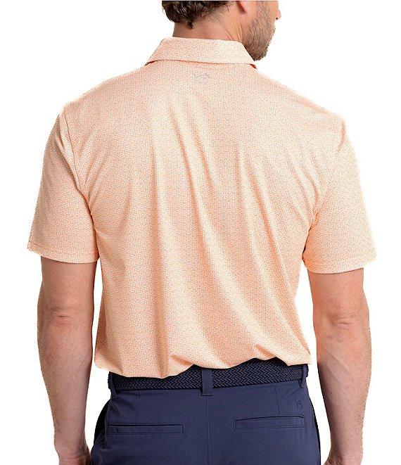 Southern Tide Driver Geo Print Short Sleeve Polo Shirt Product Image
