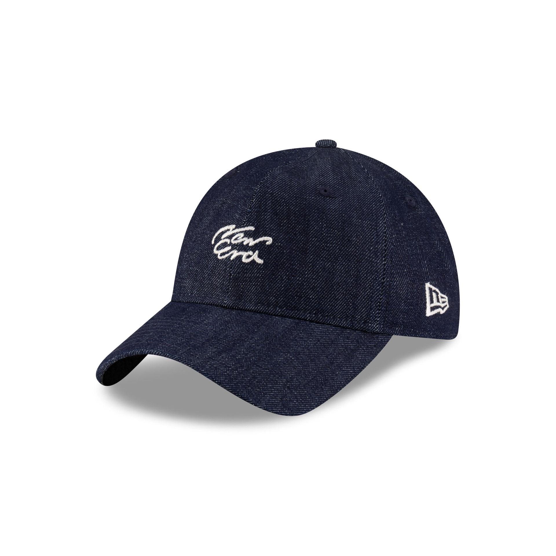 New Era Cap Handwritten Indigo Denim 9TWENTY Adjustable Hat Male Product Image