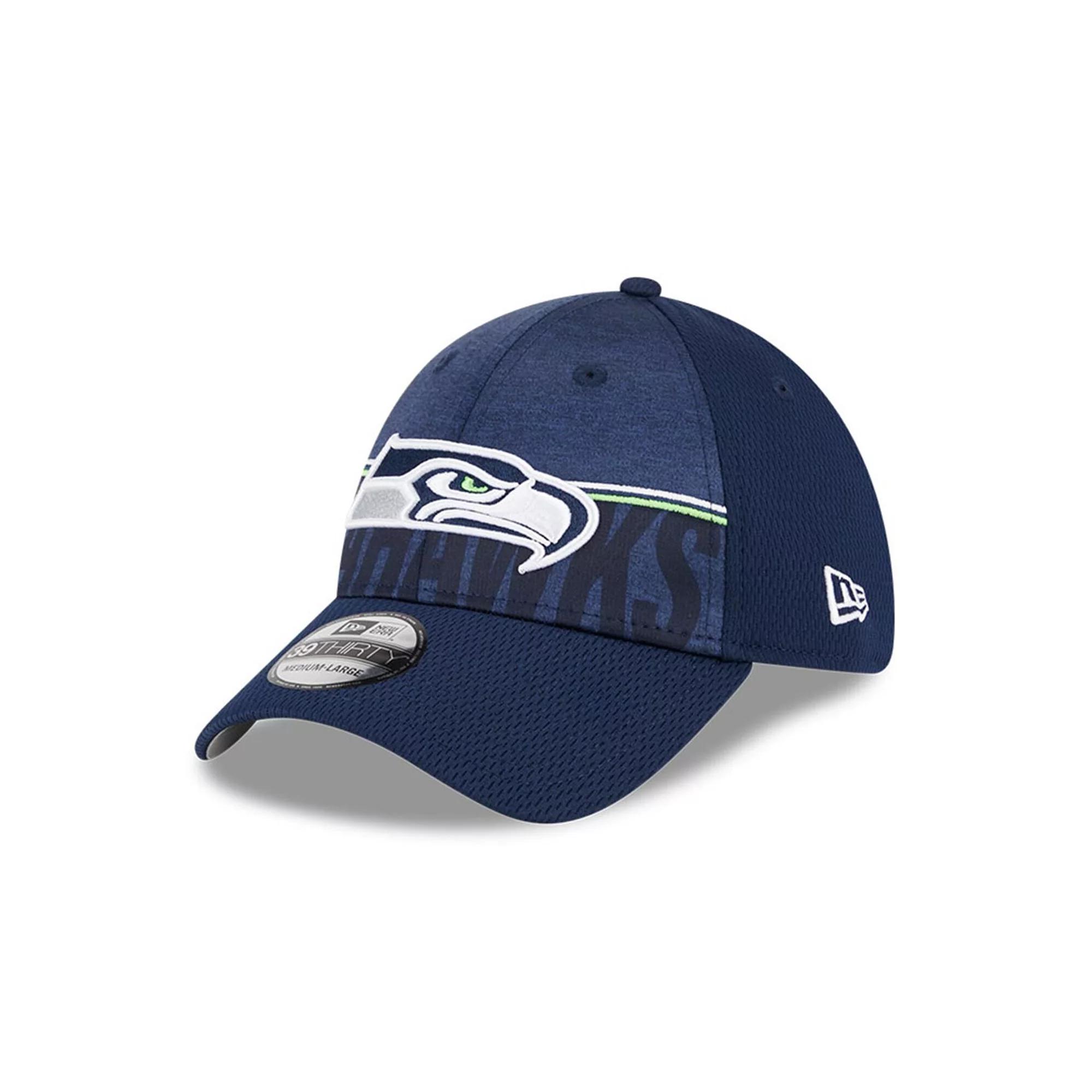 Men's New Era Navy Seattle Seahawks 2023 NFL Training Camp 39THIRTY Flex Fit Hat,  Product Image