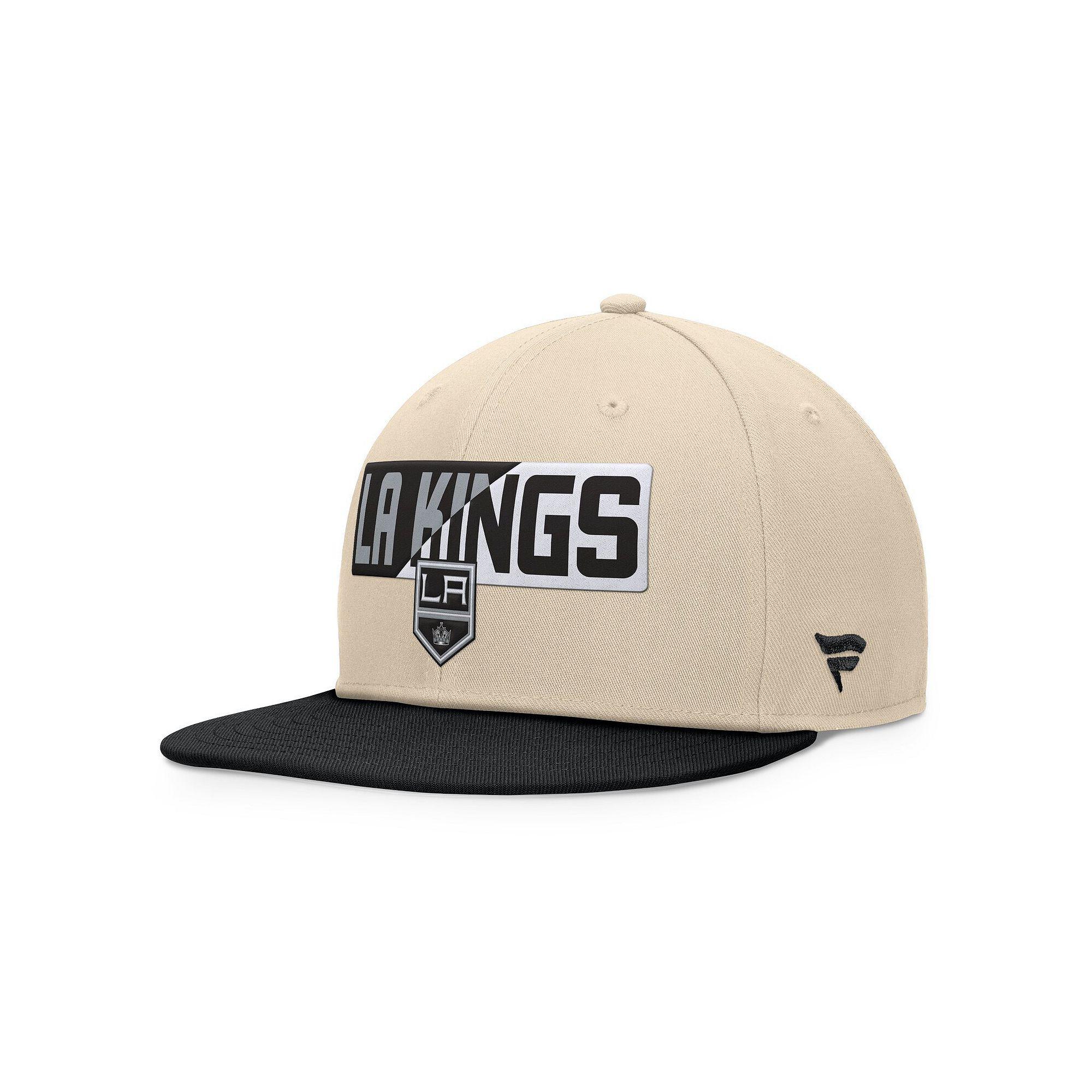Men's Fanatics Cream/Black Los Angeles Kings Goalaso Snapback Hat, Kgs Beige Product Image