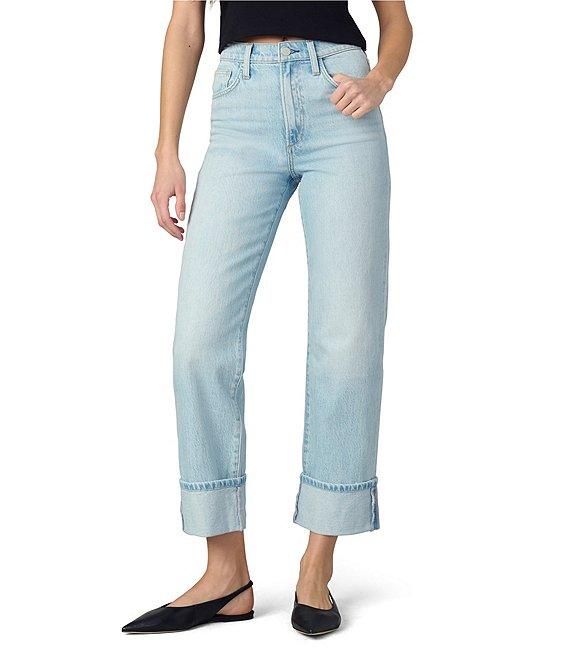 Joe's Jeans Margot High Rise Straight Wide Cuff Jeans Product Image