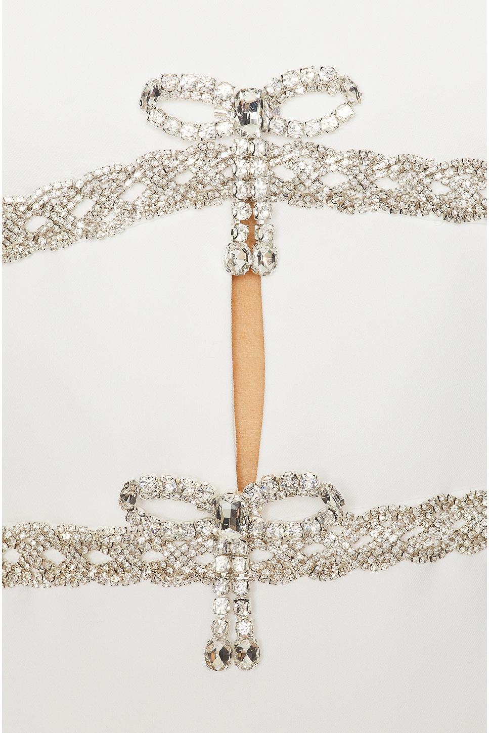 Diamante Bow Trim Mini Dress Product Image