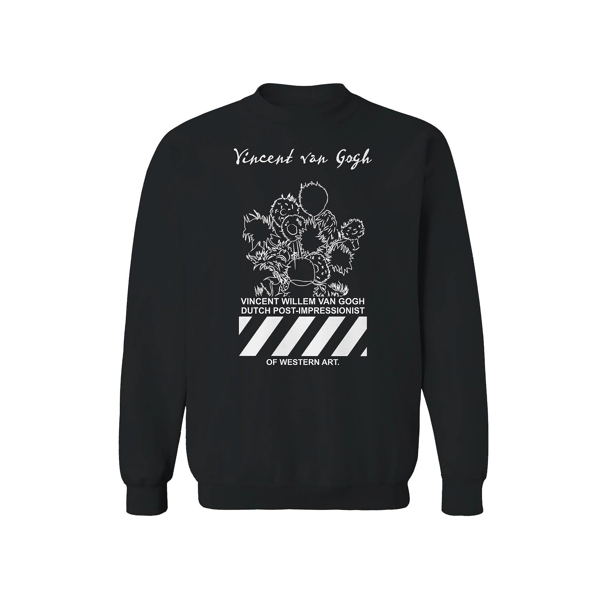 Men's apoh - Van Western Art Graphic Sweatshirt, Size: Large, Black Product Image