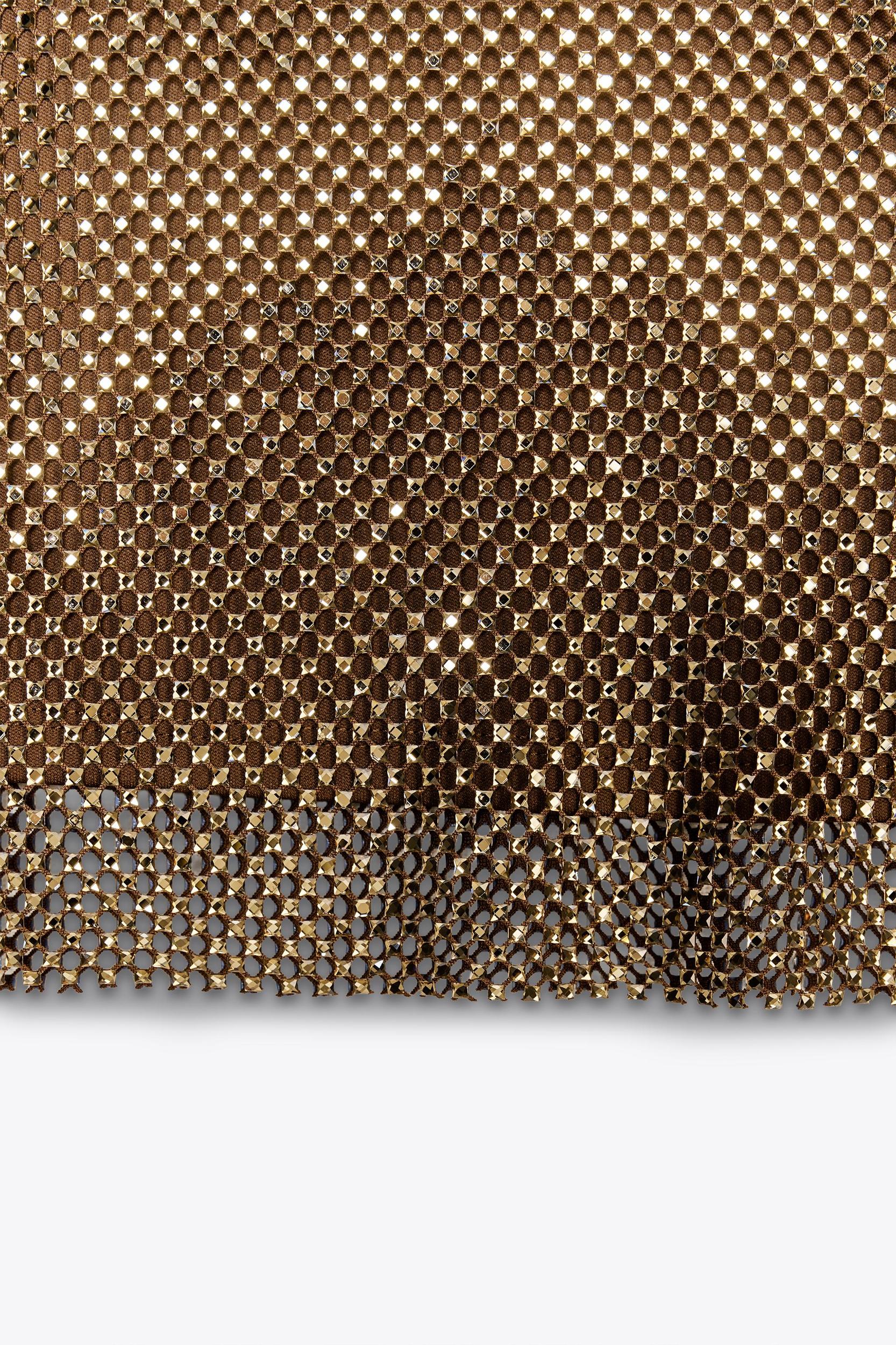 RHINESTONE MINI SKIRT Product Image