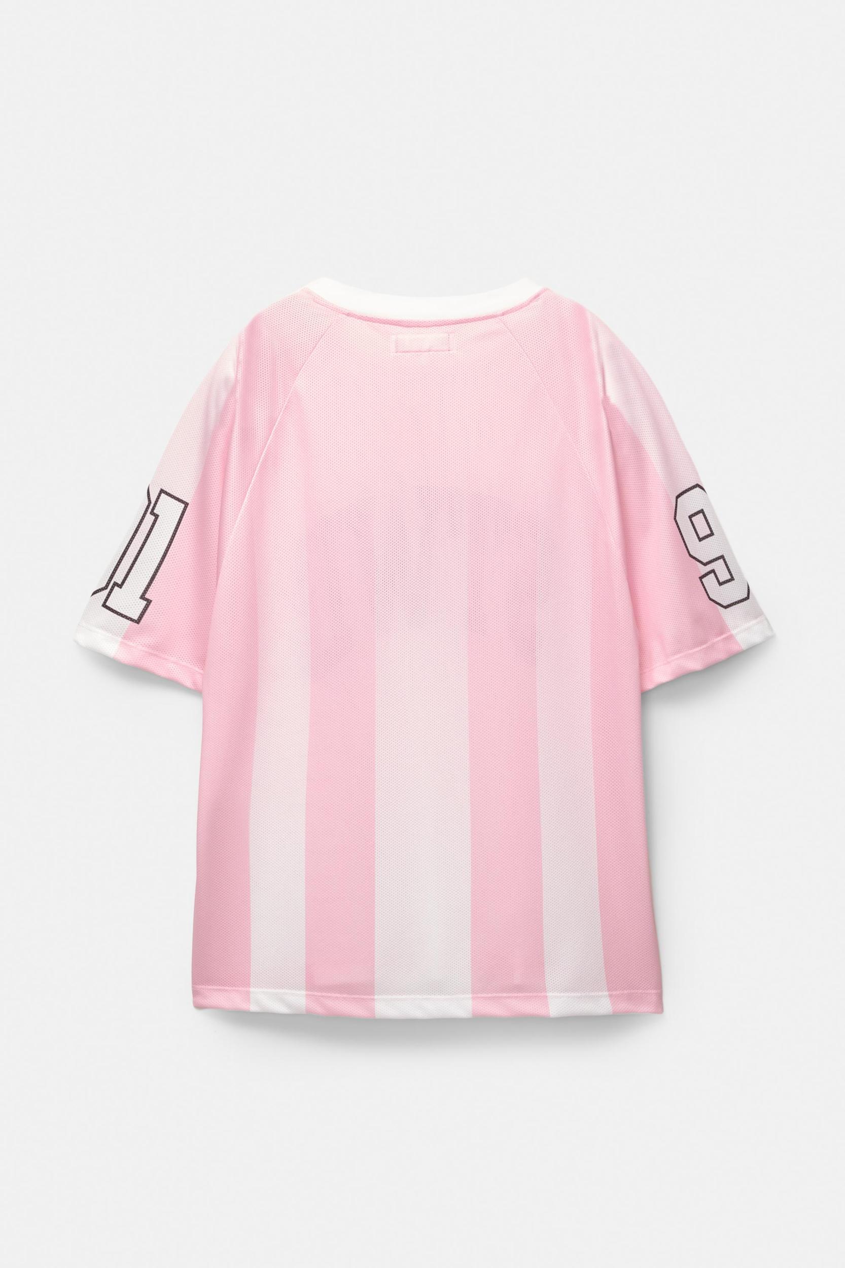 Pink 91 STWD soccer T-shirt Product Image