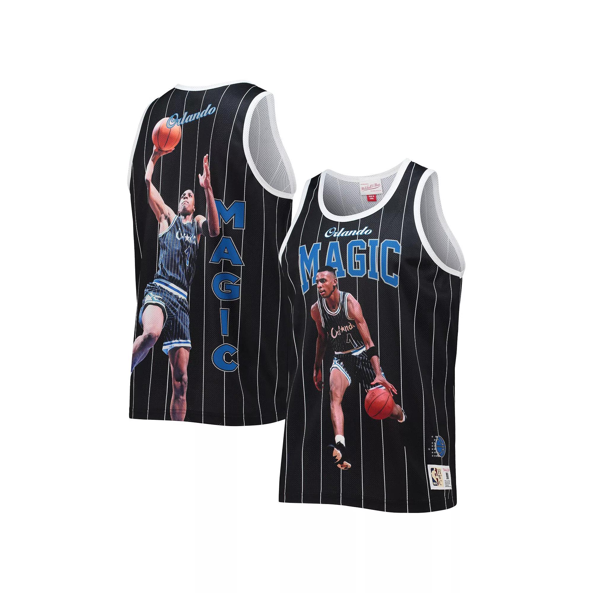 Men's Mitchell & Ness Penny Hardaway Black Orlando Magic Hardwood Classics Player Tank Top, Size: Small, Mag Black Product Image