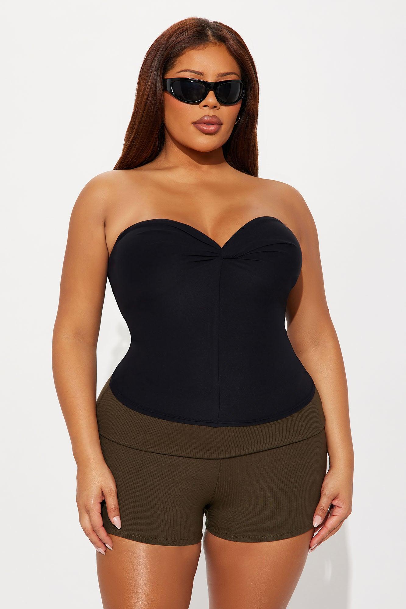 Second Skin Twist Tube Top - Black Female Product Image
