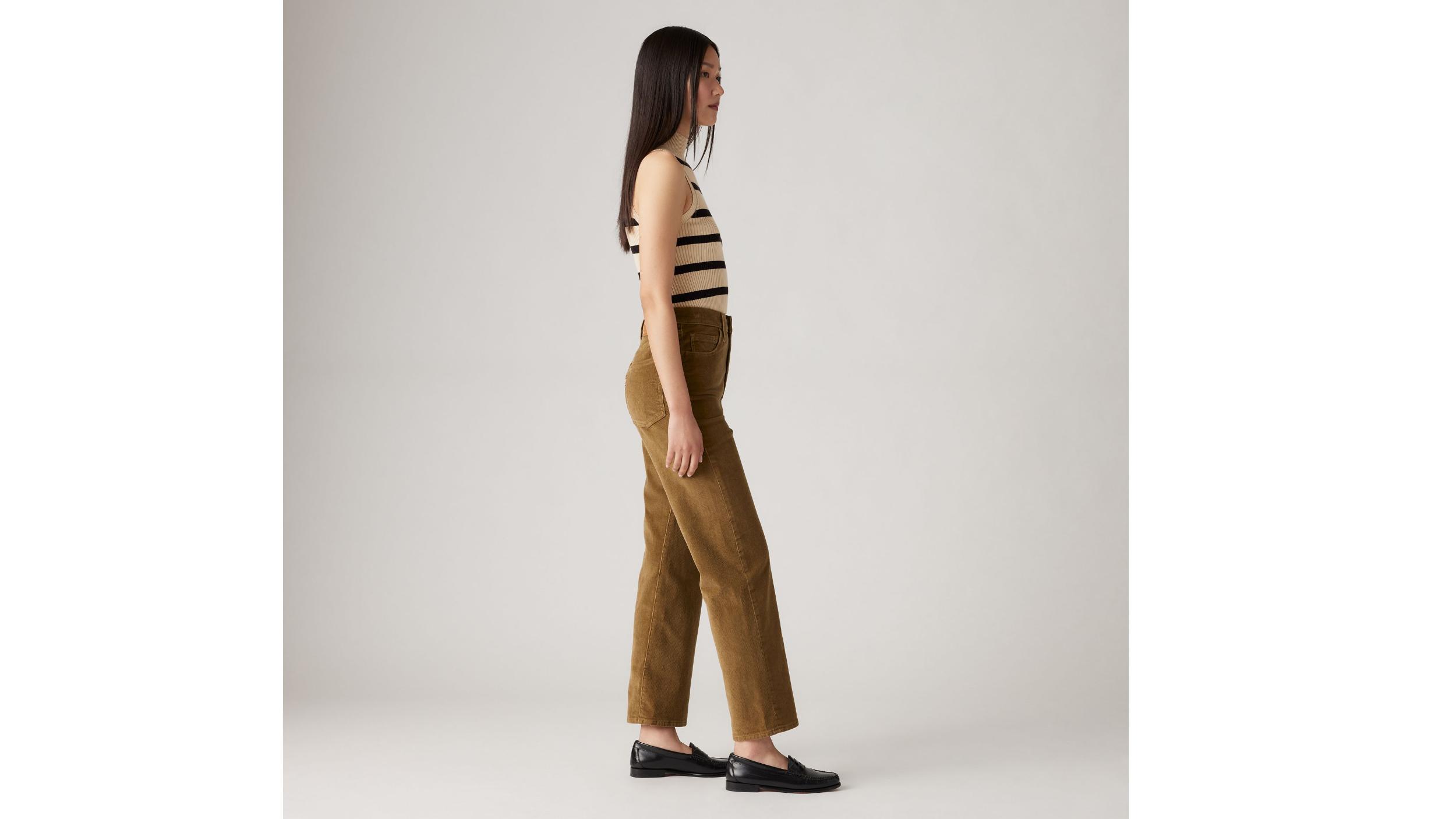 Ribcage Straight Ankle Corduroy Women's Pants Product Image