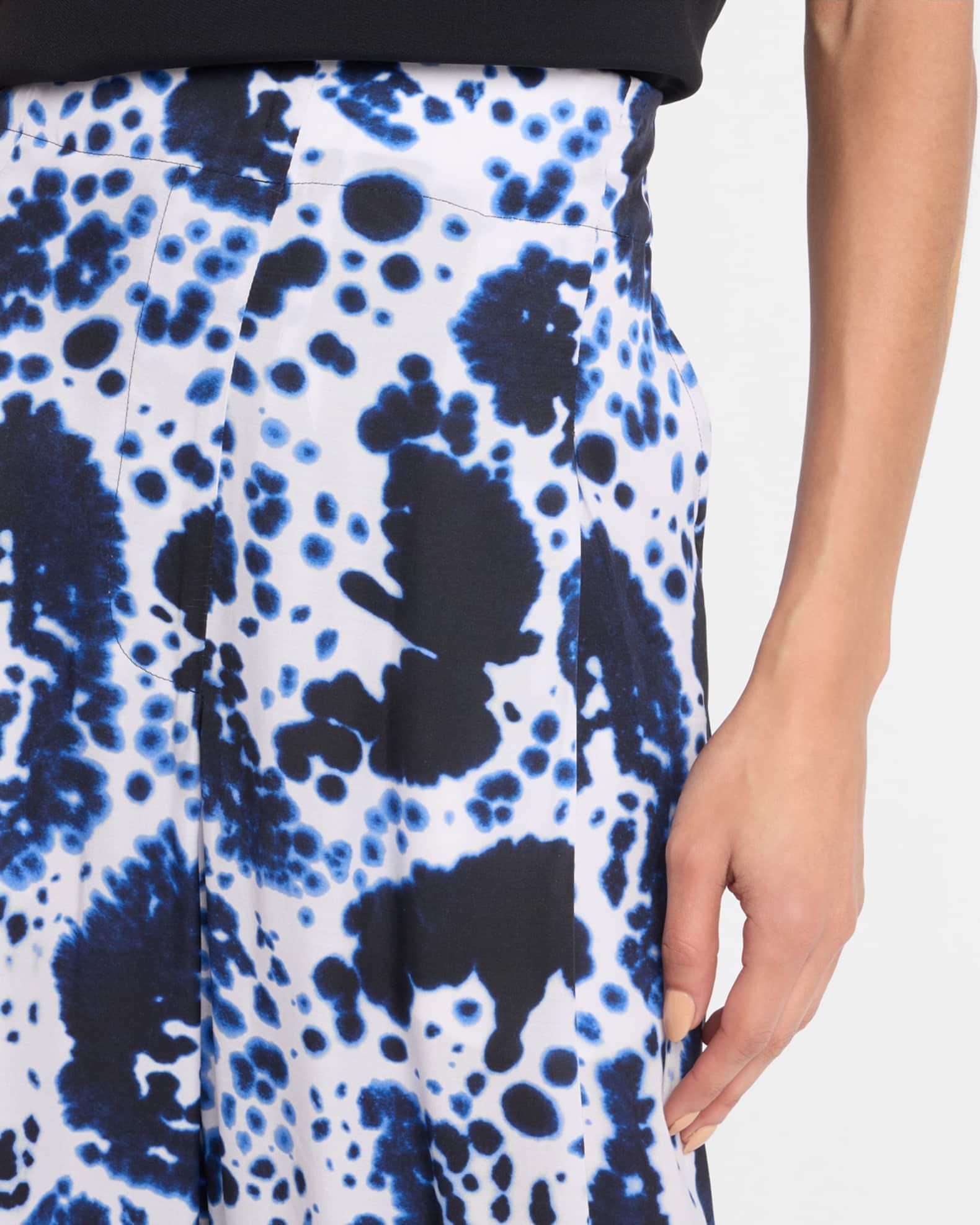 Pila Abstract-Print Pleated Wide-Leg Pants Product Image