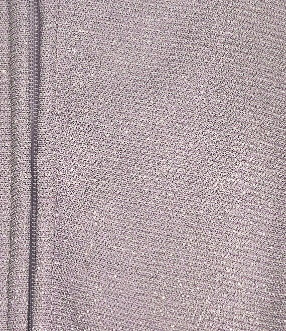 City Vibe Glitter Metallic Scoop Neck Spaghetti Strap X-Back Skater Dress Product Image