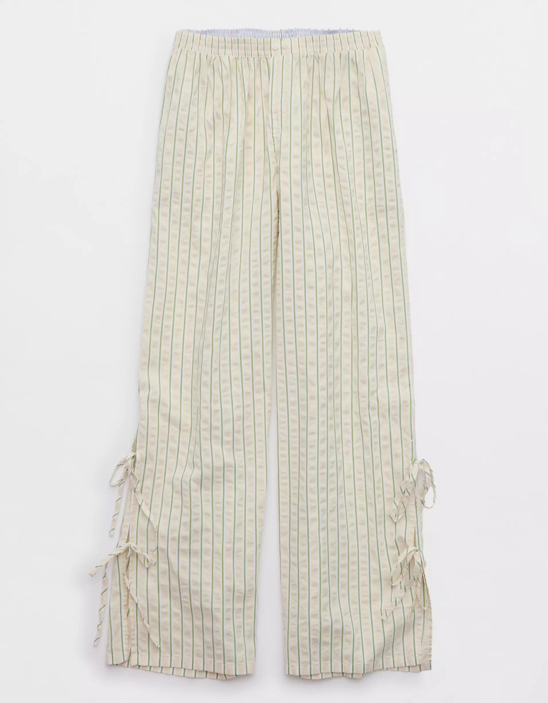 Aerie Off-Duty Seersucker Side Tie Trouser PJ Product Image